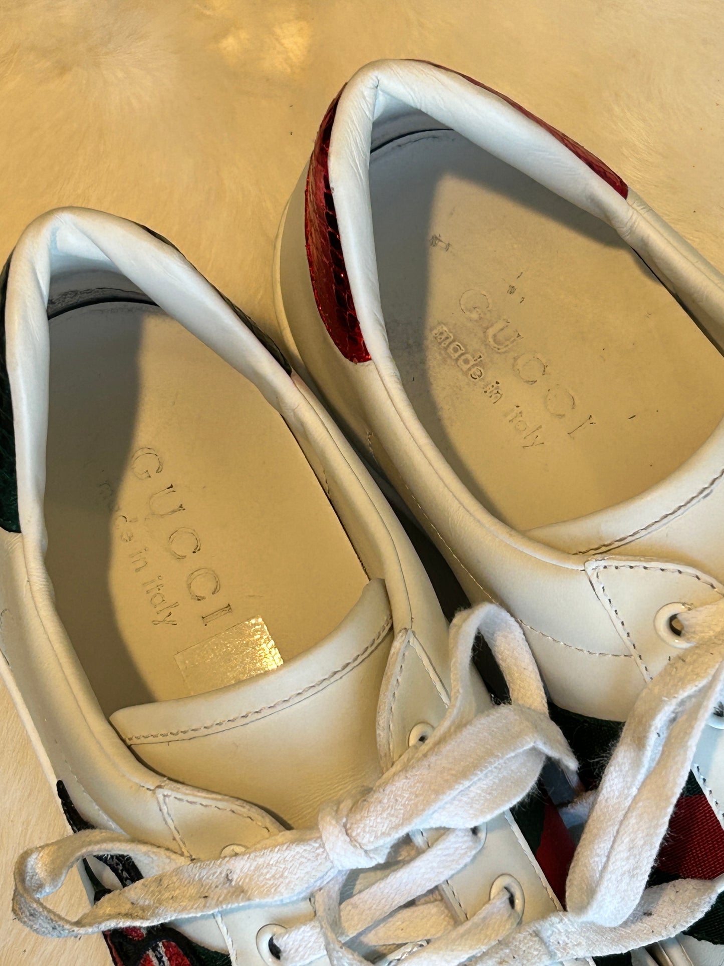 GUCCI Ace King Snake Sneakers Mens 8EU (41EU)