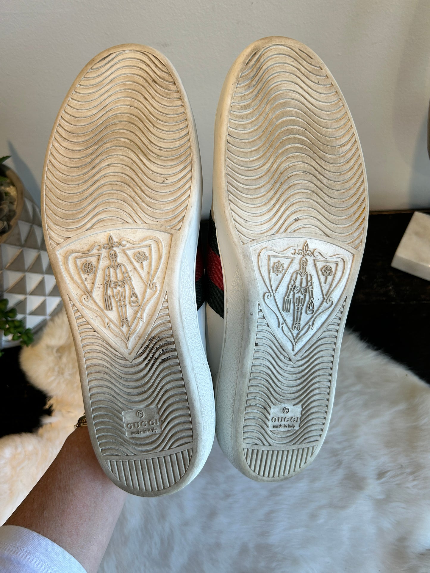 GUCCI Ace King Snake Sneakers Mens 8EU (41EU)