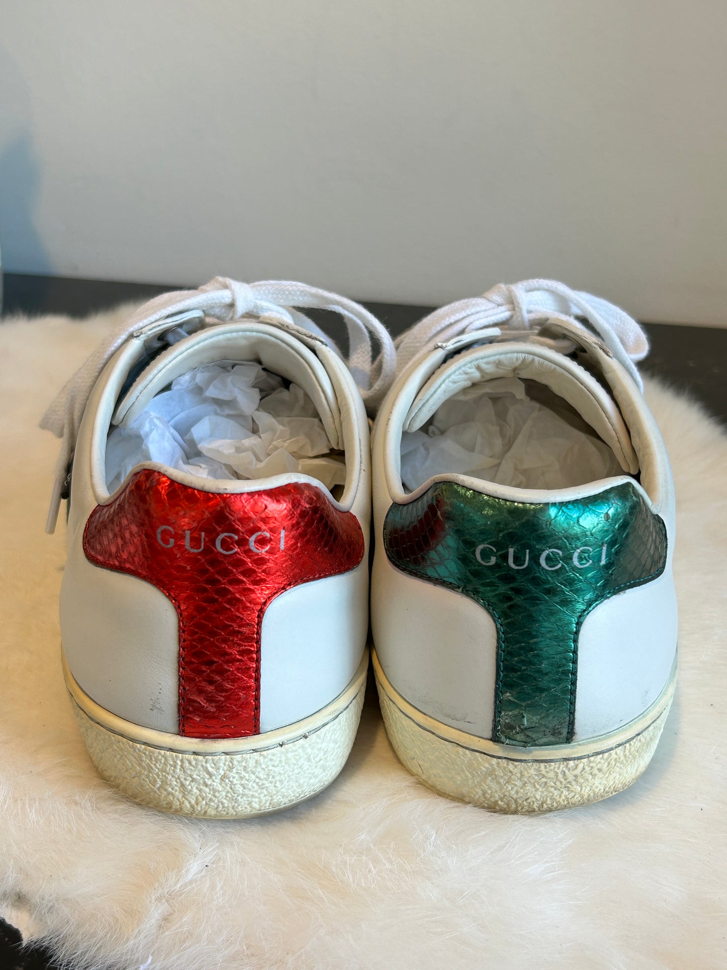 GUCCI Ace King Snake Sneakers Mens 6EU (Womens 39EU)