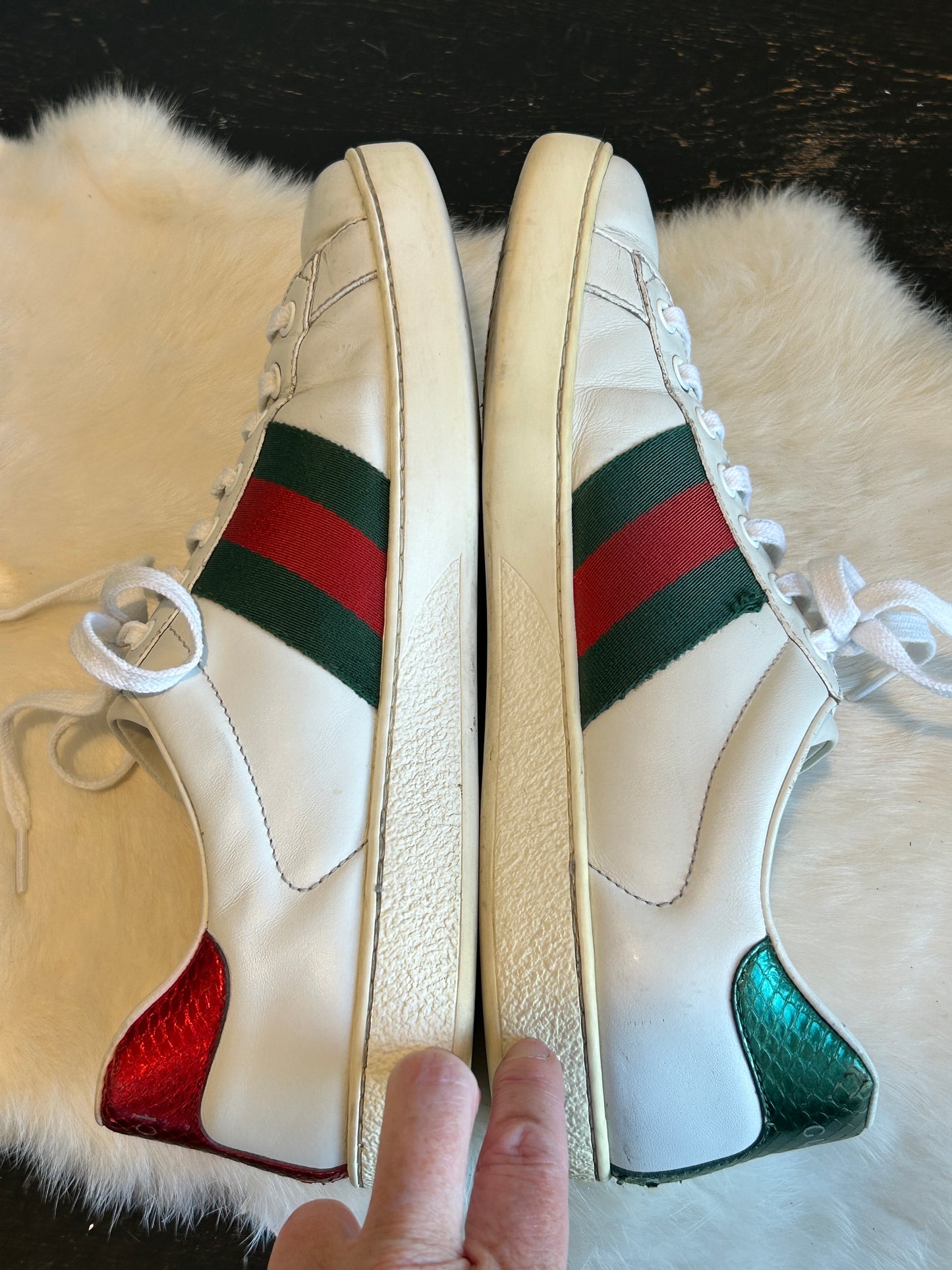 GUCCI Ace King Snake Sneakers Mens 6EU (Womens 39EU)