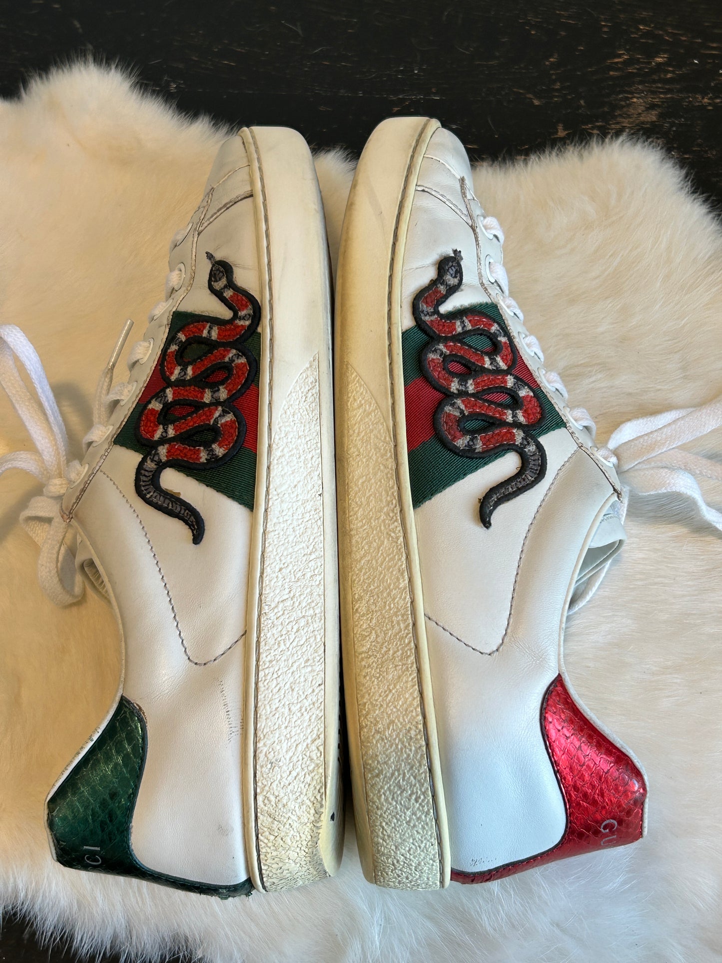 GUCCI Ace King Snake Sneakers Mens 6EU (Womens 39EU)