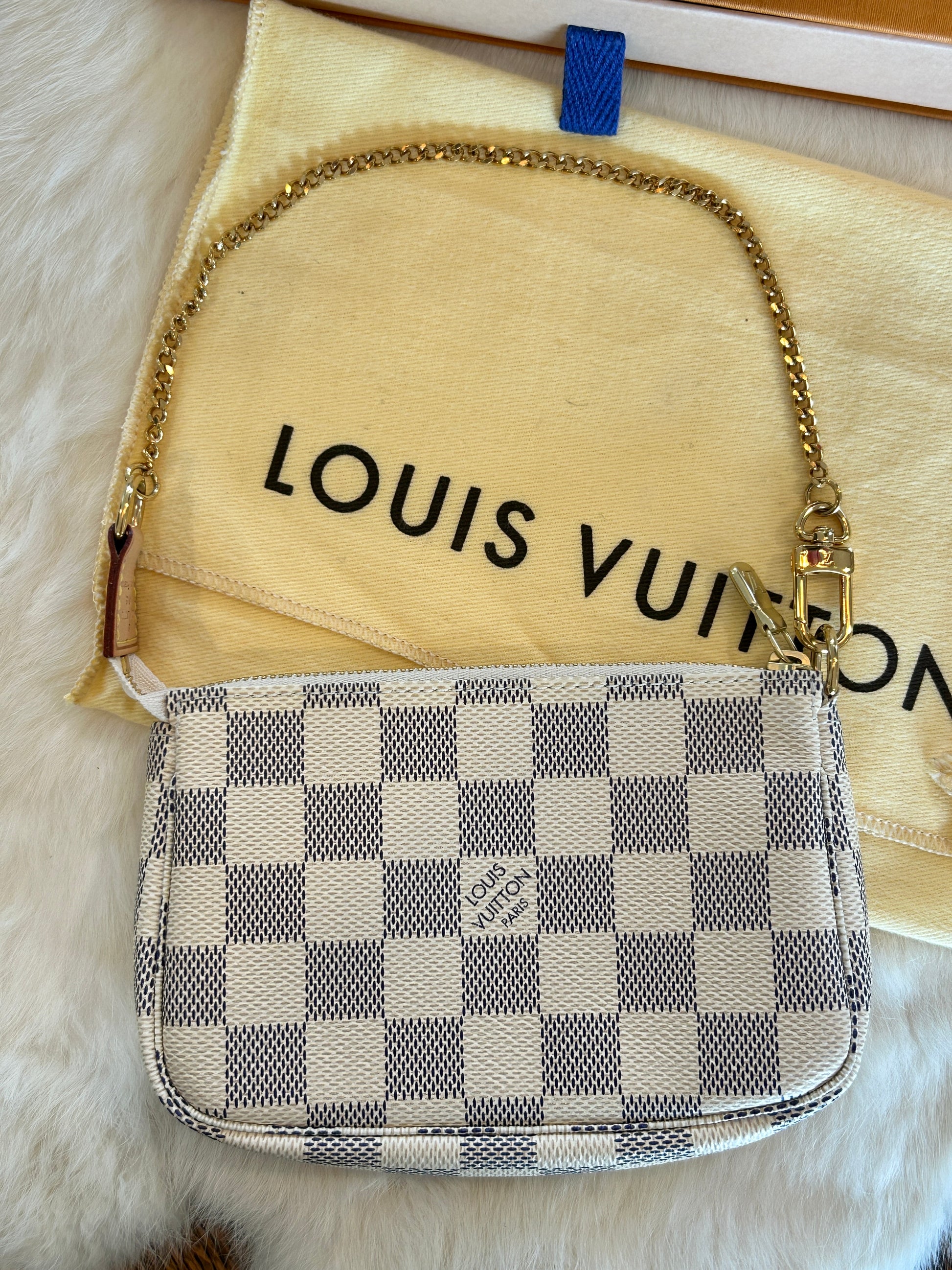 Louis Vuitton Mini Pochette Damier Azur
