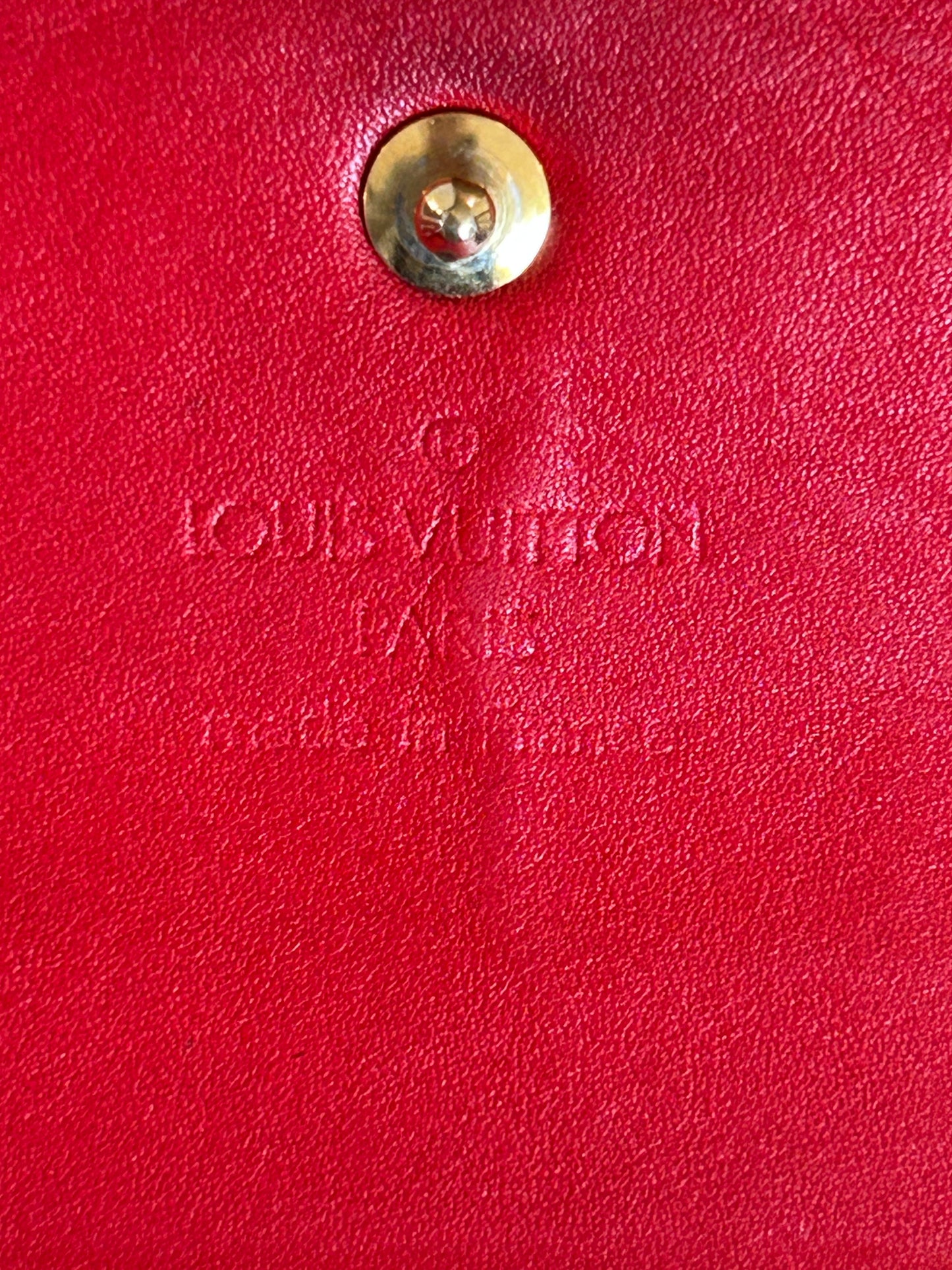 Louis Vuitton Red Vernis Porte Tresor International Wallet