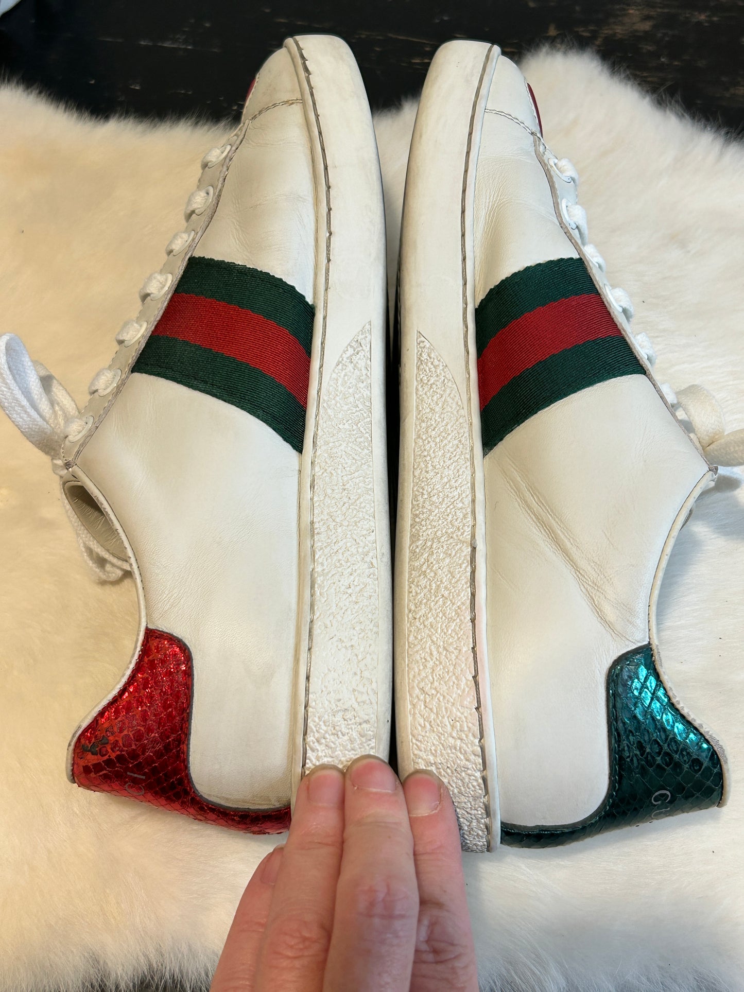 Gucci Ace Hearts Sneakers Size 36