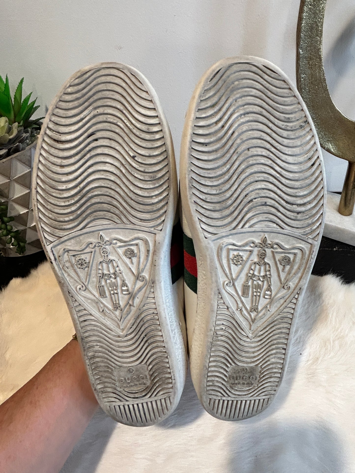 Gucci Ace Hearts Sneakers Size 36