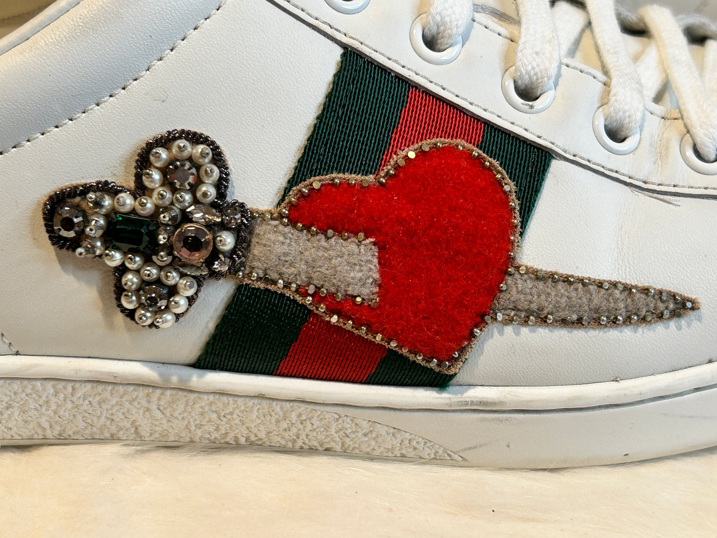 GUCCI Ace Sword Heart Women's Size 40EU