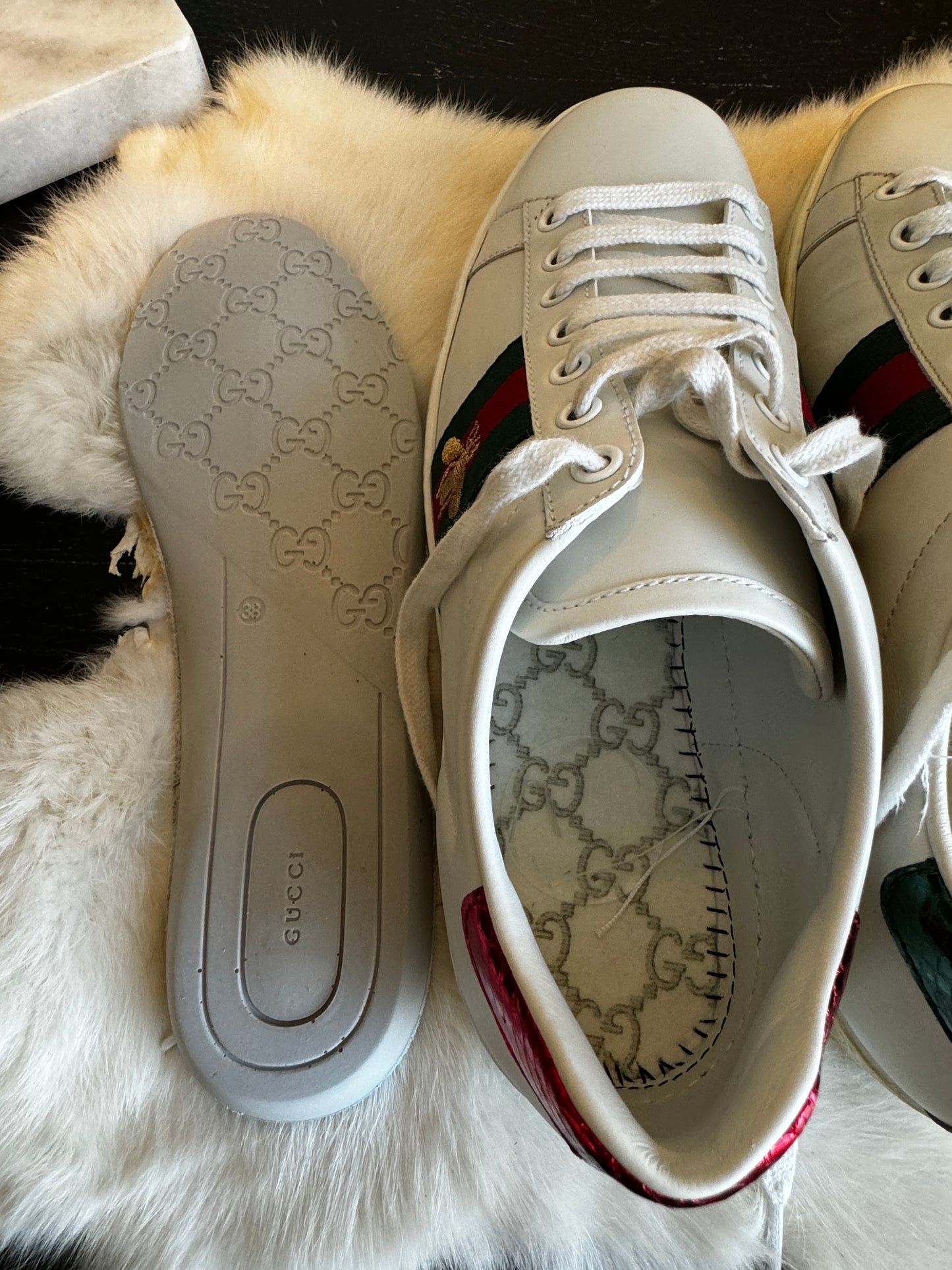 Gucci Ace Bees Sneakers Size 37.5EU