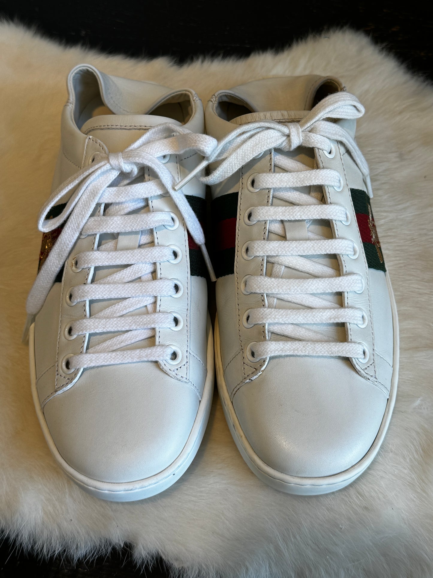 GUCCI Ace Bees Soft Heel Sneakers 37EU