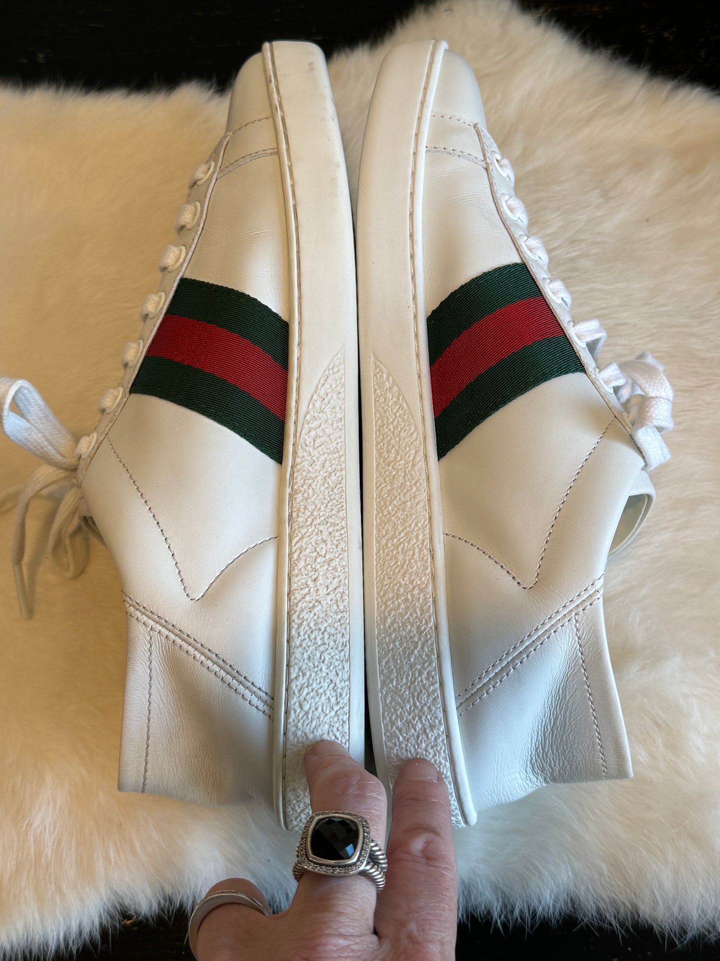 GUCCI Ace Bees Soft Heel Sneakers 37EU