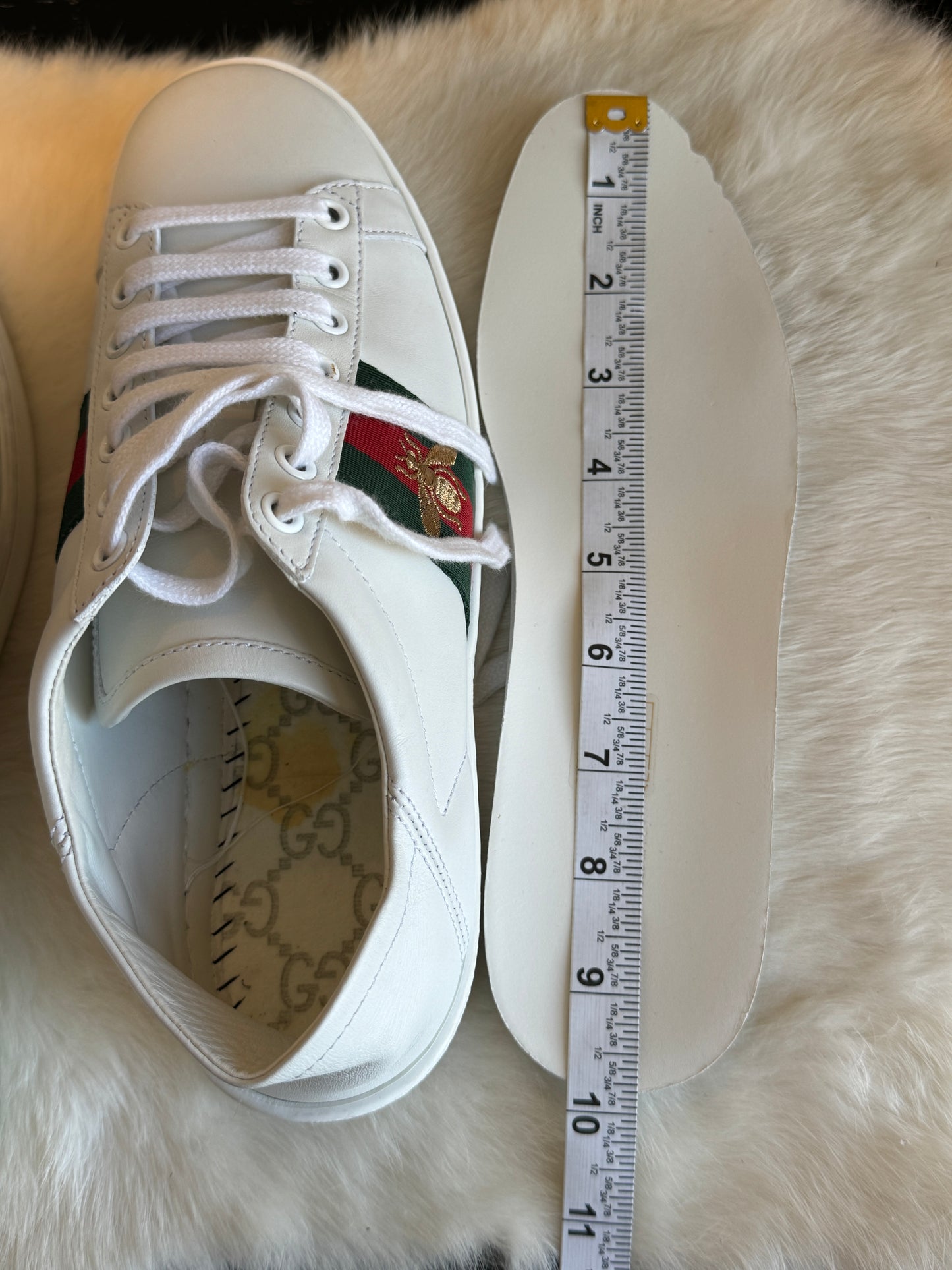 GUCCI Ace Bees Soft Heel Sneakers 37EU