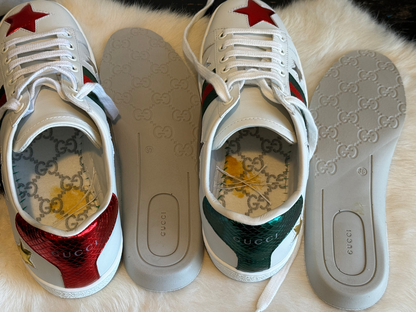 GUCCI Ace Stars Sneakers 36EU/36.5EU