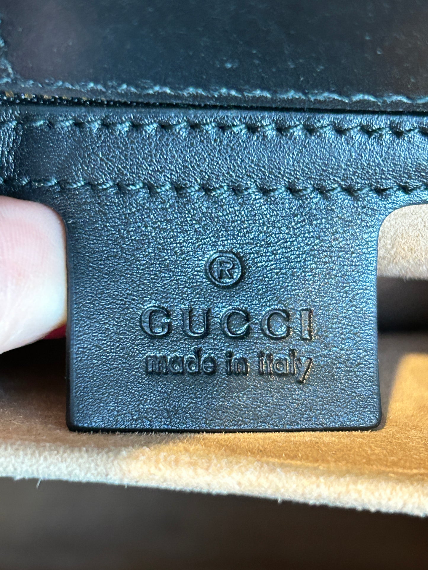 GUCCI Sylvie Small Top Handle Bag Black