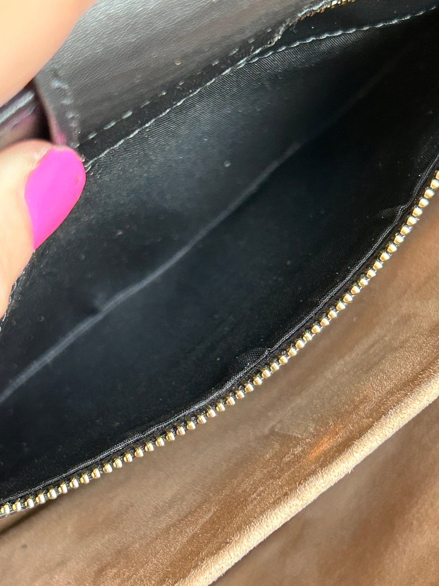 GUCCI Sylvie Small Top Handle Bag Black