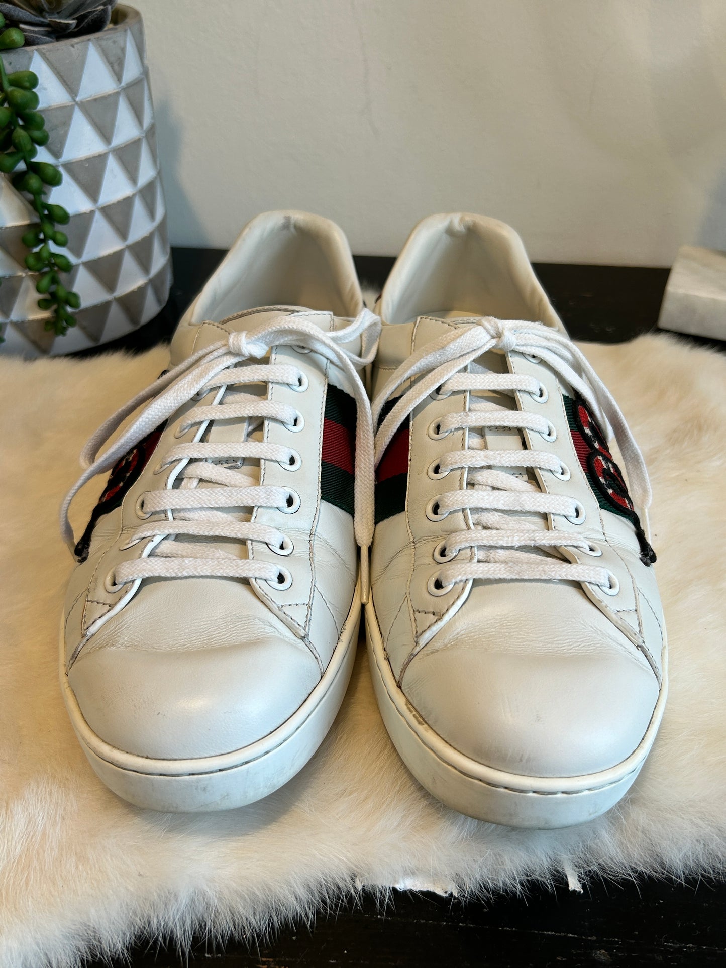 GUCCI Ace Kingsnake Sneakers Mens 8EU (41 Womens)