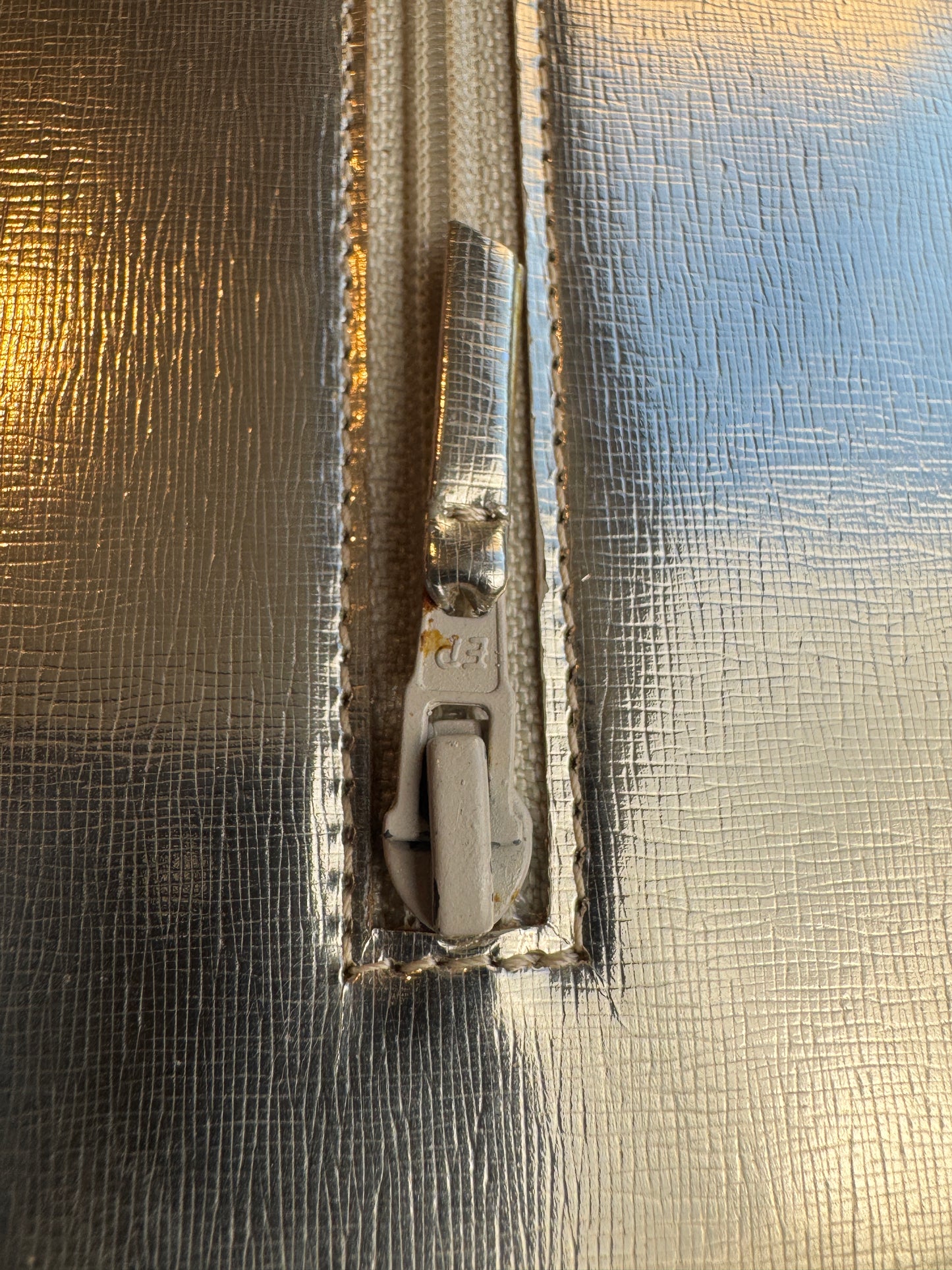 Chanel Metallic Gold Timeless Leather Wallet On Chain