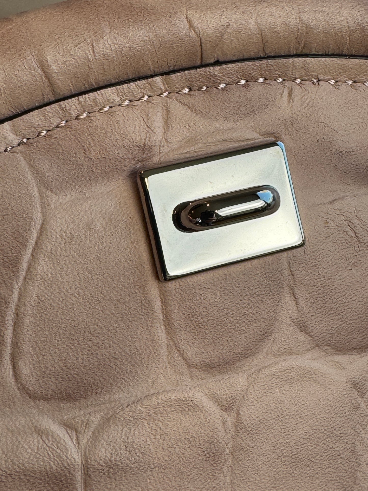 Salvatore Ferragamo Aura Croc Embossed Bag Retail $3200