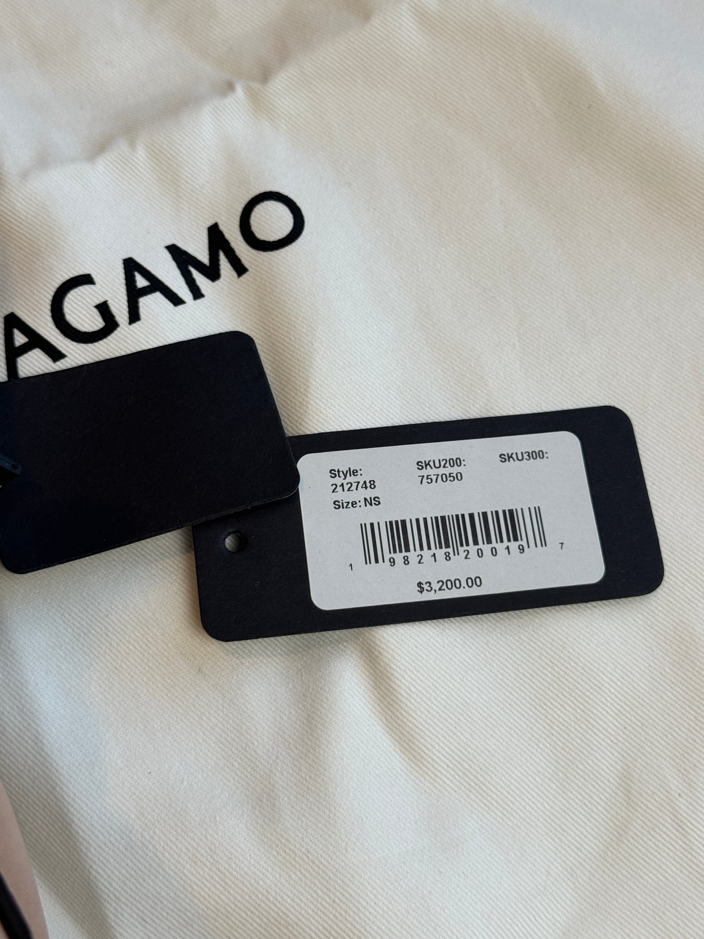 Salvatore Ferragamo Aura Croc Embossed Bag Retail $3200