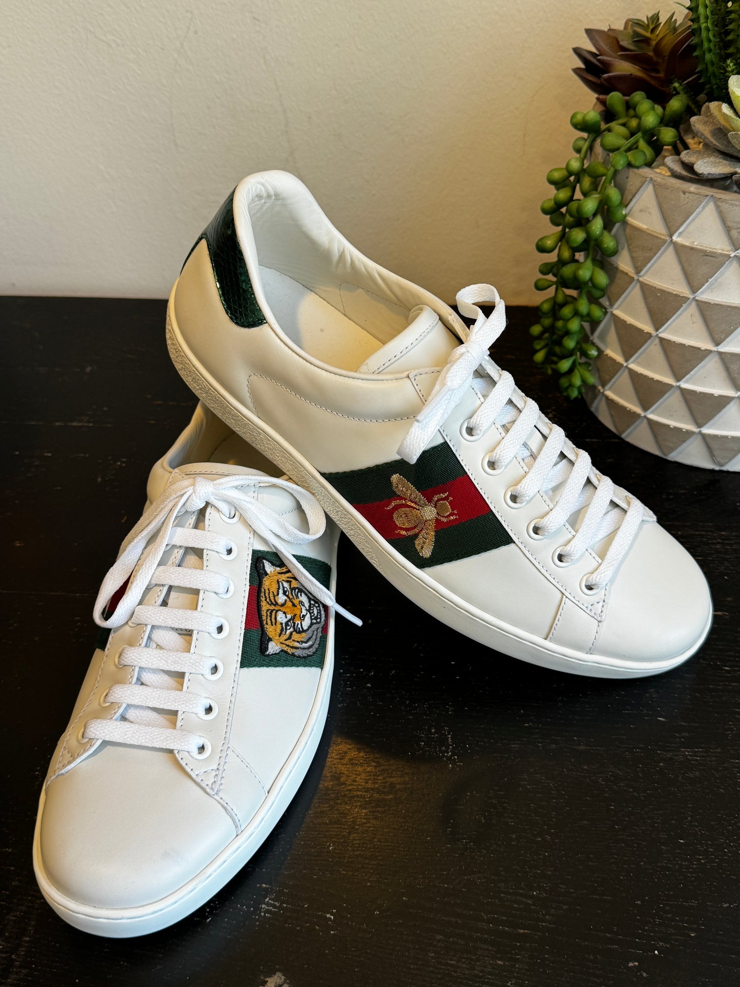 GUCCI Ace Bees/Tiger Sneakers Mens 7EU (40EU)