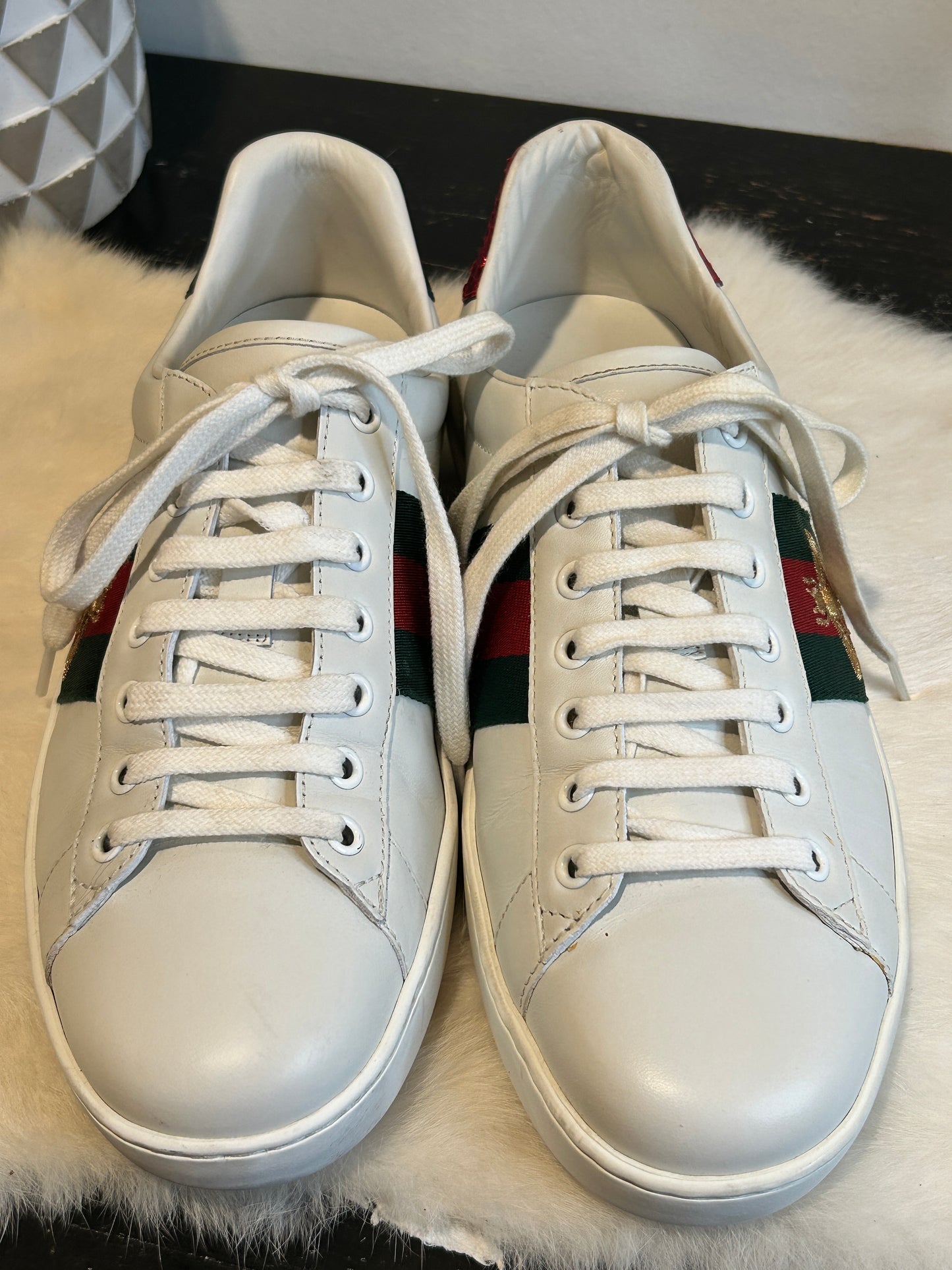 Gucci Men's Ace Bee Sneakers 7.5/8.5EU (40.5EU/41.5EU)