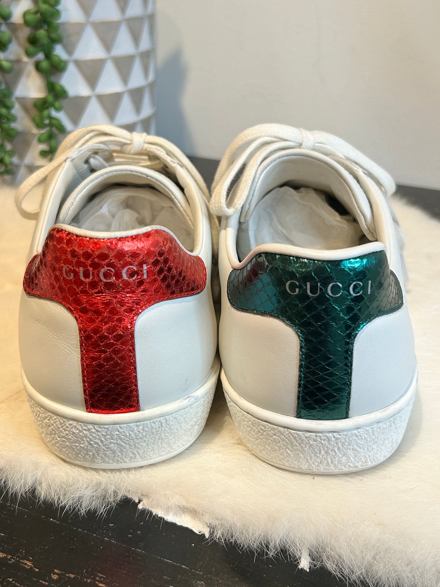 Gucci Men's Ace Bee Sneakers 7.5/8.5EU (40.5EU/41.5EU)