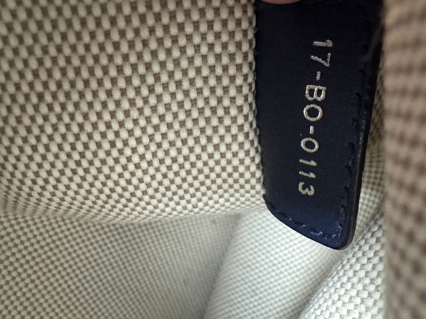 Dior Navy Canvas and Leather Large Diorissimo Tote Tan/Navy