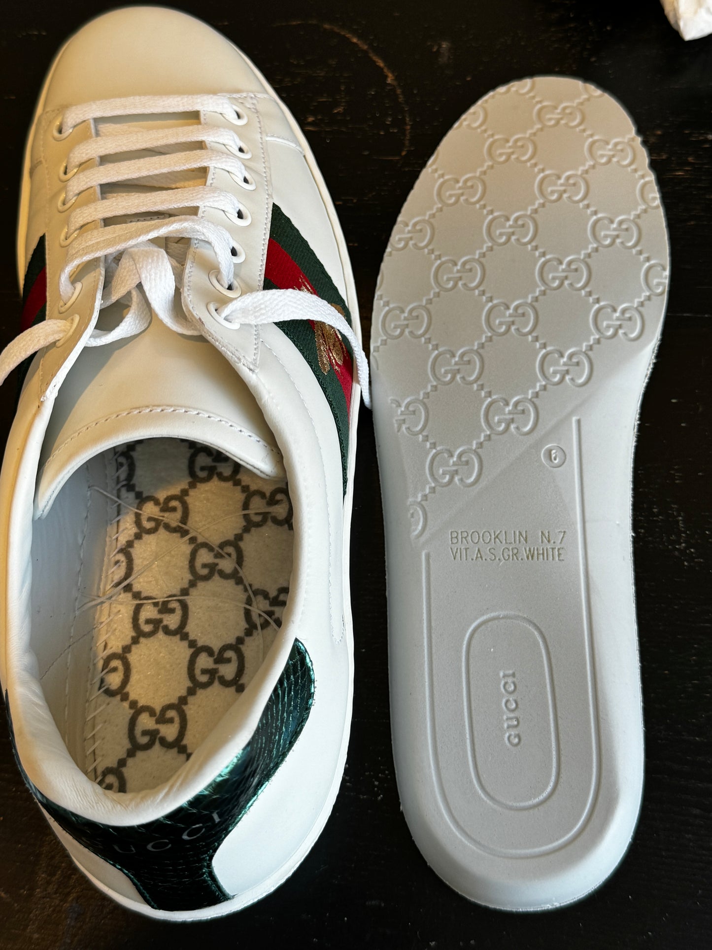 GUCCI Ace Bees/Tiger Sneakers Mens 7EU (40EU)