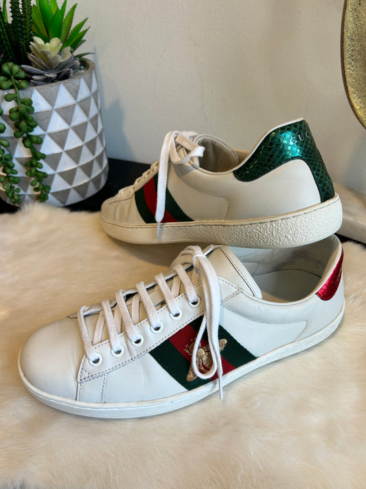 Gucci Men's Ace Bee Sneakers 6.5/7EU (39.5EU/40EU)