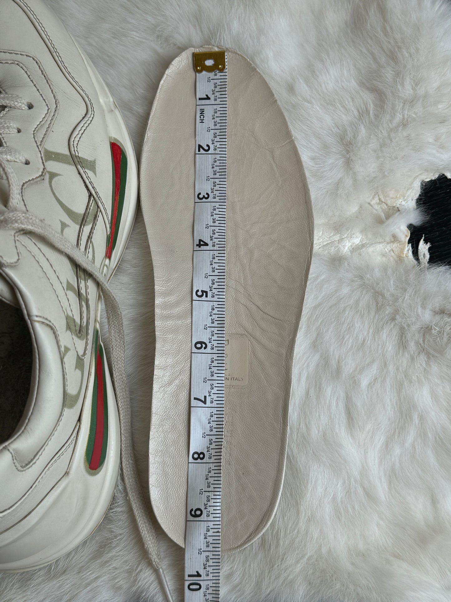 Gucci Rhyton Logo Ivory Sneakers 37EU