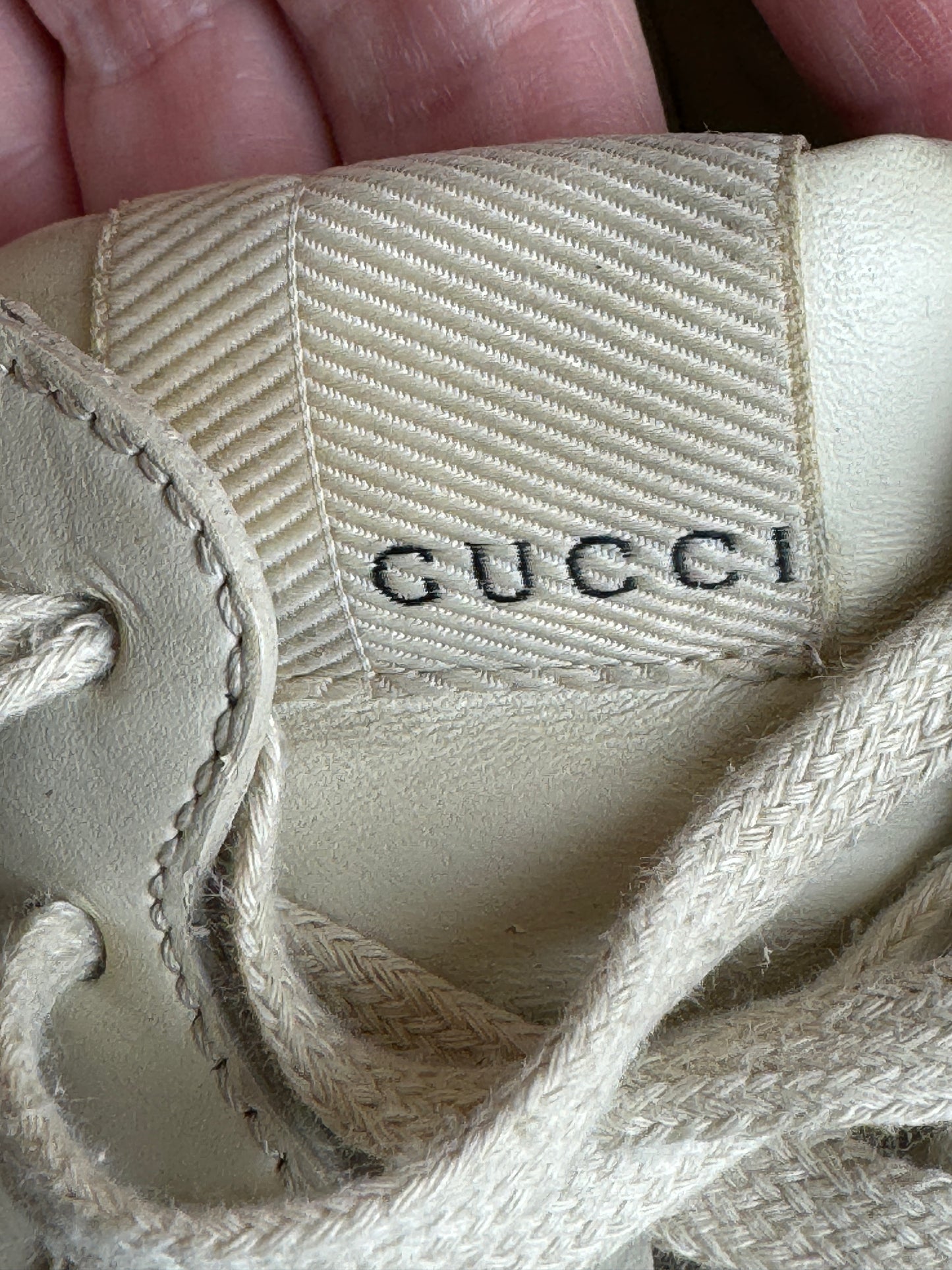 Gucci Rhyton Logo Ivory Sneakers 37EU