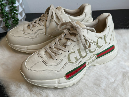 Gucci Rhyton Logo Ivory Sneakers 37EU