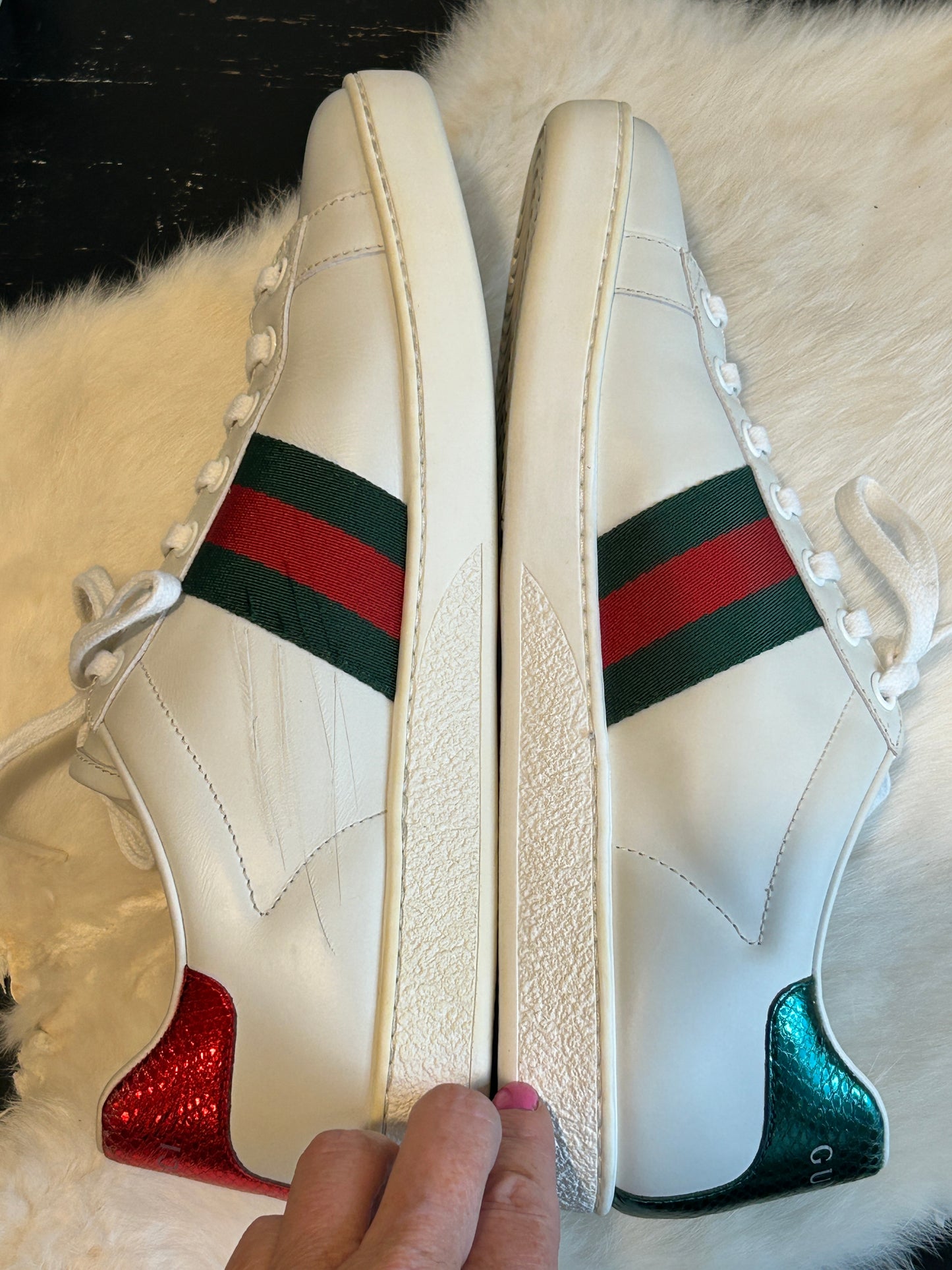 GUCCI Ace Bees Sneakers Womens 37/37.5EU