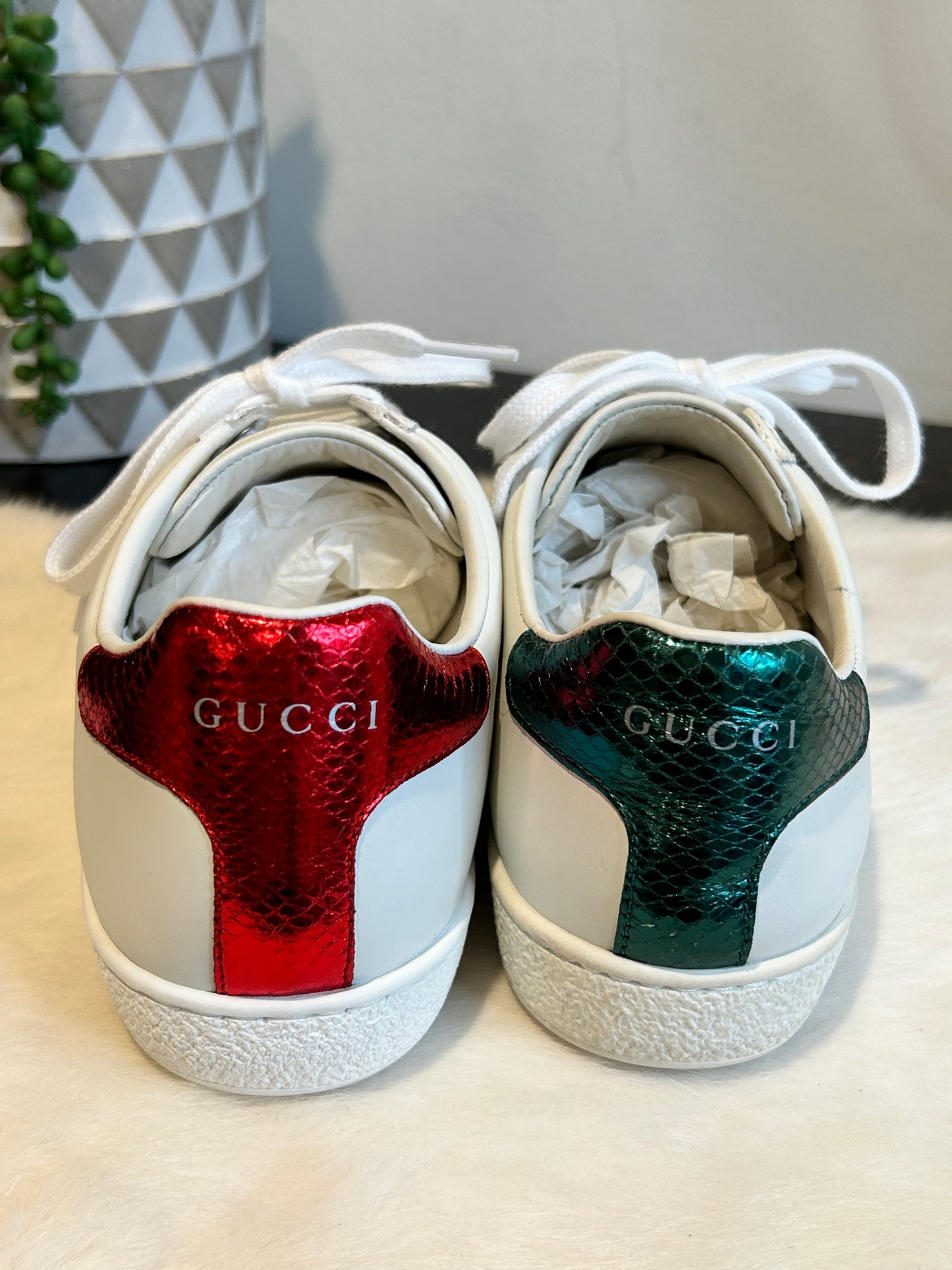 GUCCI Ace Bees Sneakers Womens 37/37.5EU