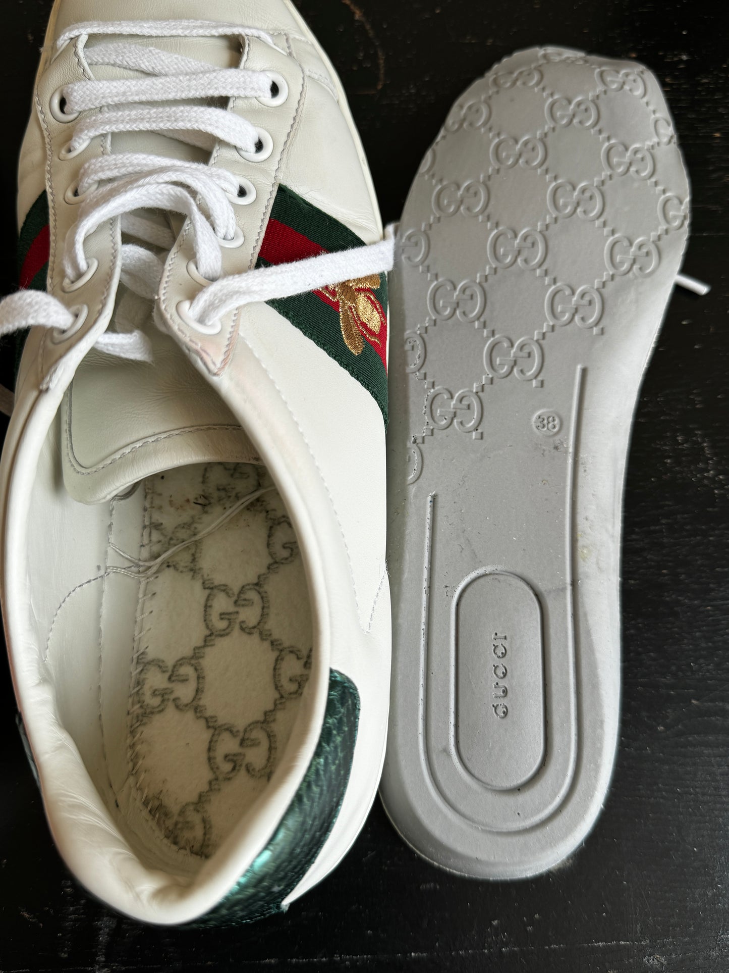 Gucci Ace Bees Sneakers Size 37.5EU