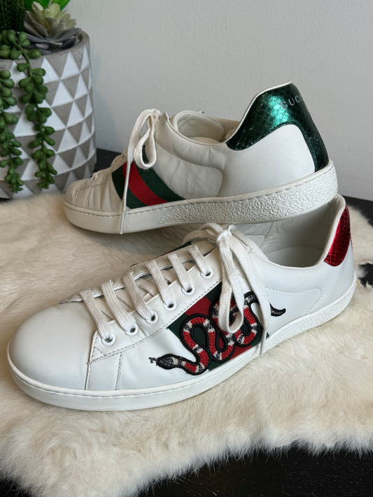 GUCCI Ace King Snake Sneakers Mens 9.5EU (Women's 42.5EU)