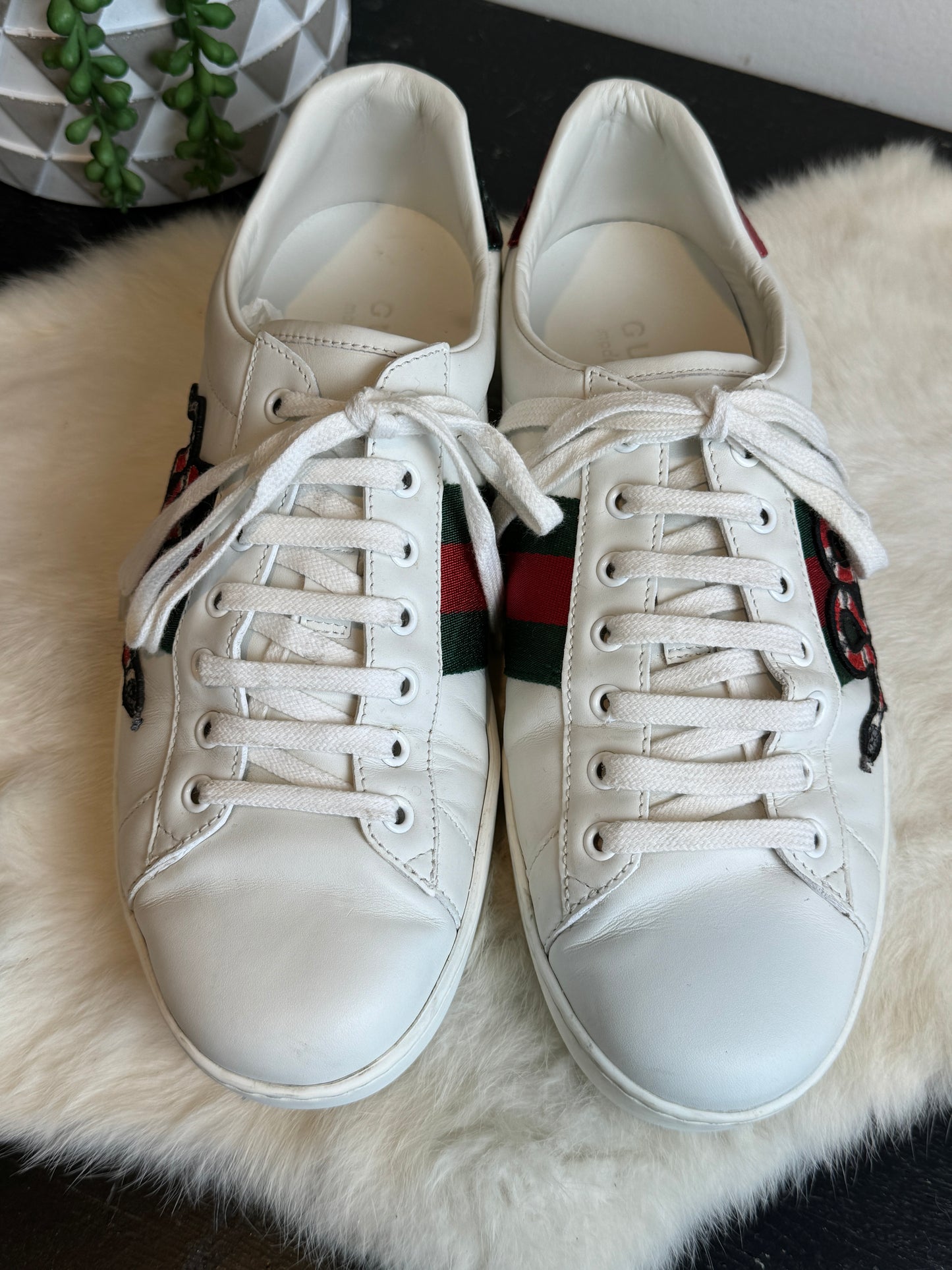 GUCCI Ace King Snake Sneakers Mens 9.5EU (Women's 42.5EU)