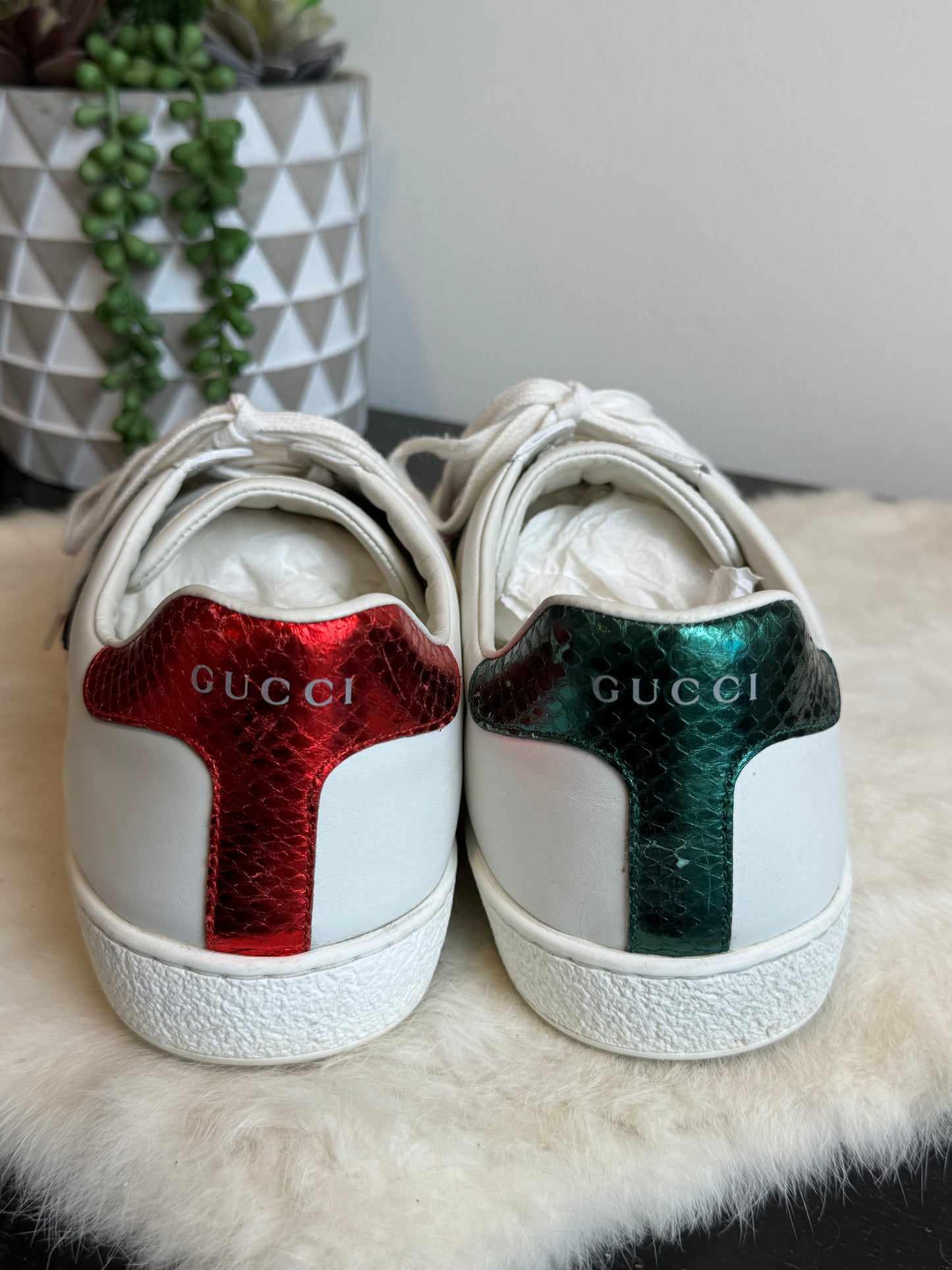 GUCCI Ace King Snake Sneakers Mens 9.5EU (Women's 42.5EU)