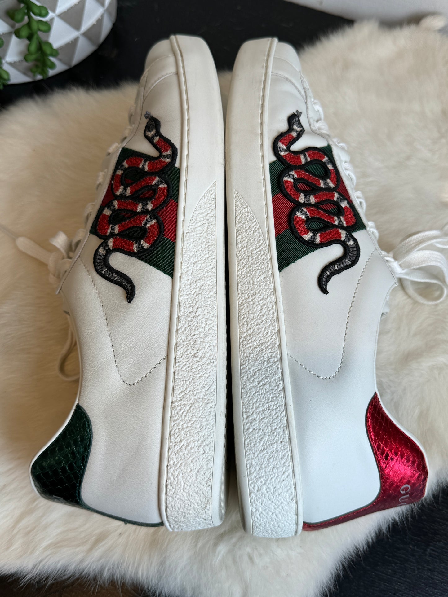 GUCCI Ace King Snake Sneakers Mens 9.5EU (Women's 42.5EU)