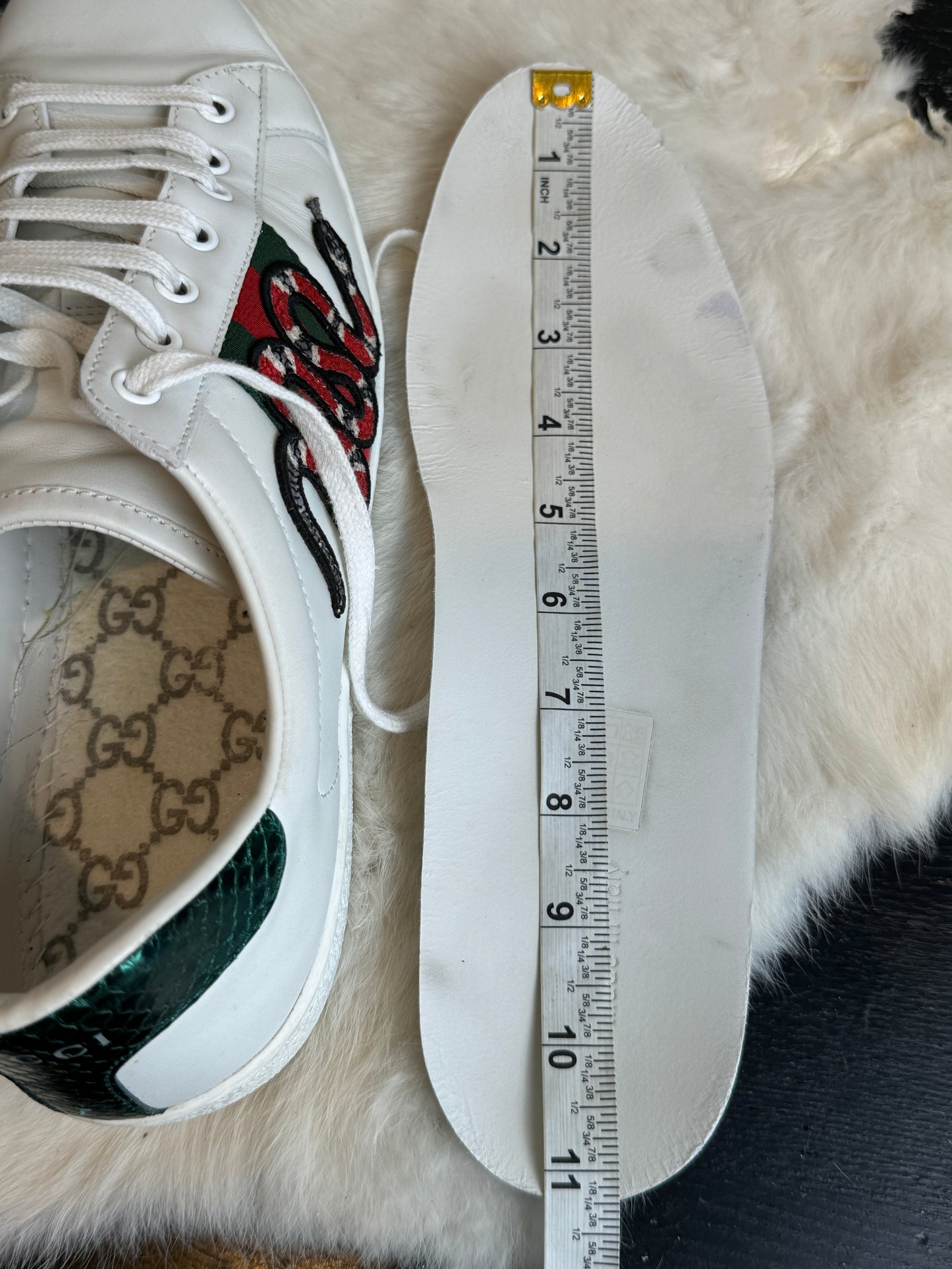 GUCCI Ace King Snake Sneakers Mens 9.5EU (Women's 42.5EU)