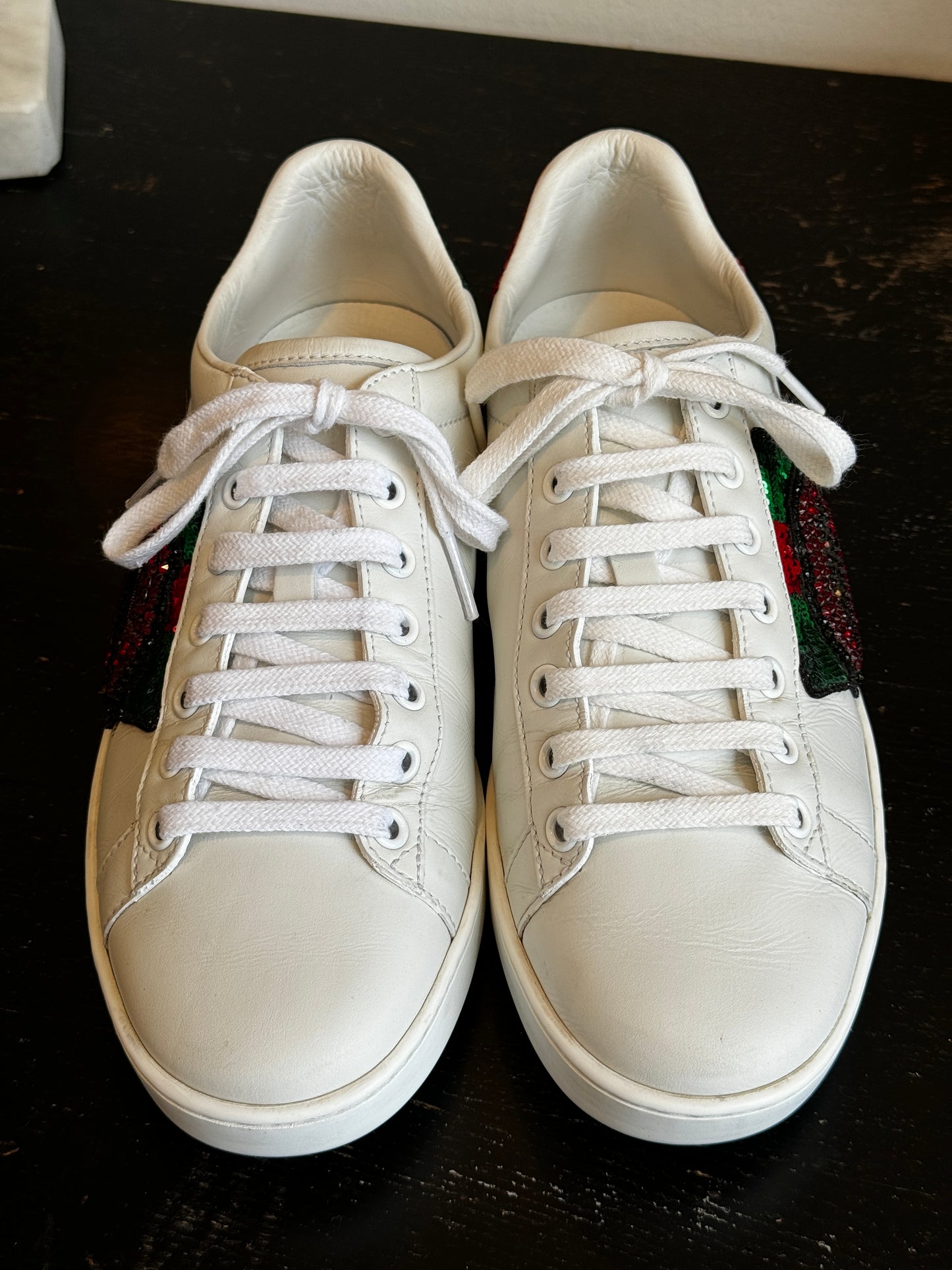 GUCCI Ace Lips Sneakers Womens 37EU