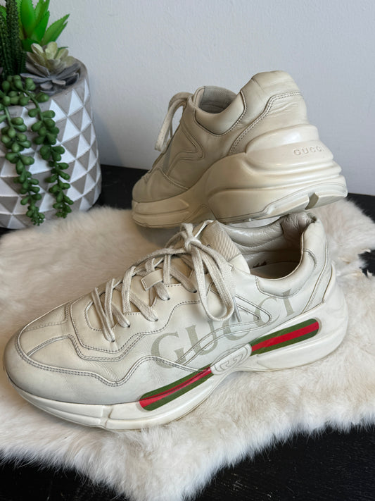 GUCCI Rhyton Ivory Sneakers Men's 8.5EU (Women's 41.5EU)