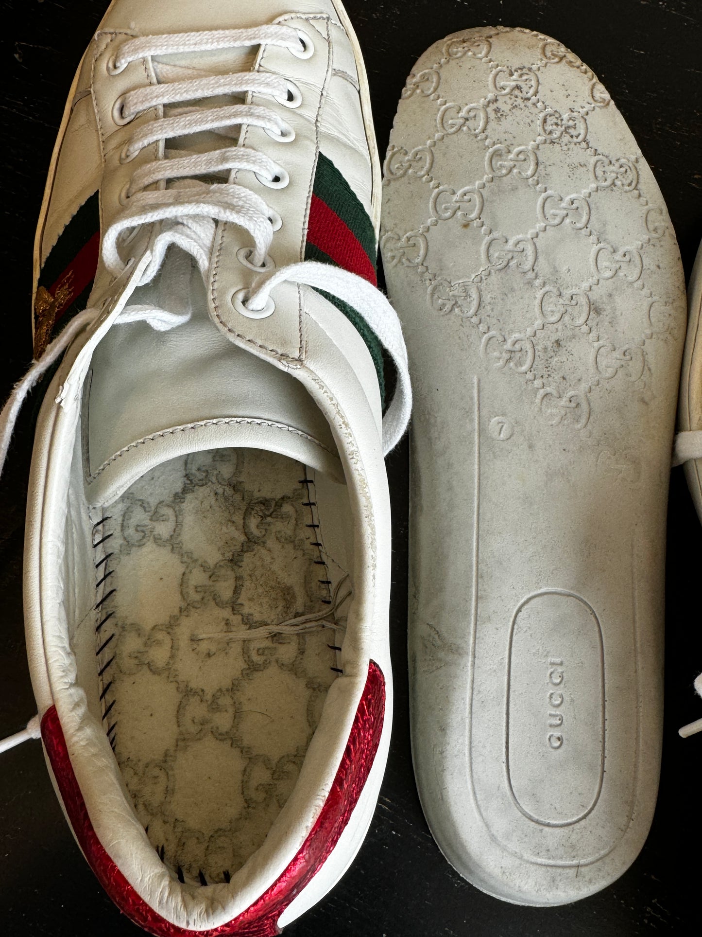 GUCCI Ace Bee's Sneakers Mens 8EU (41EU Womens)