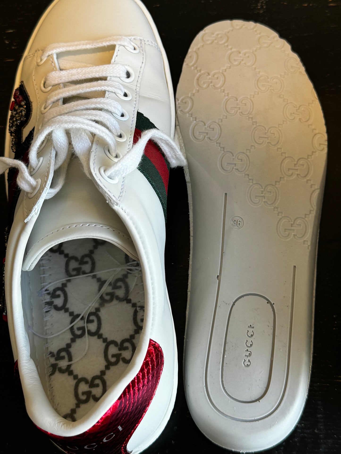 Gucci Ace Arrows Sneakers Size 36EU