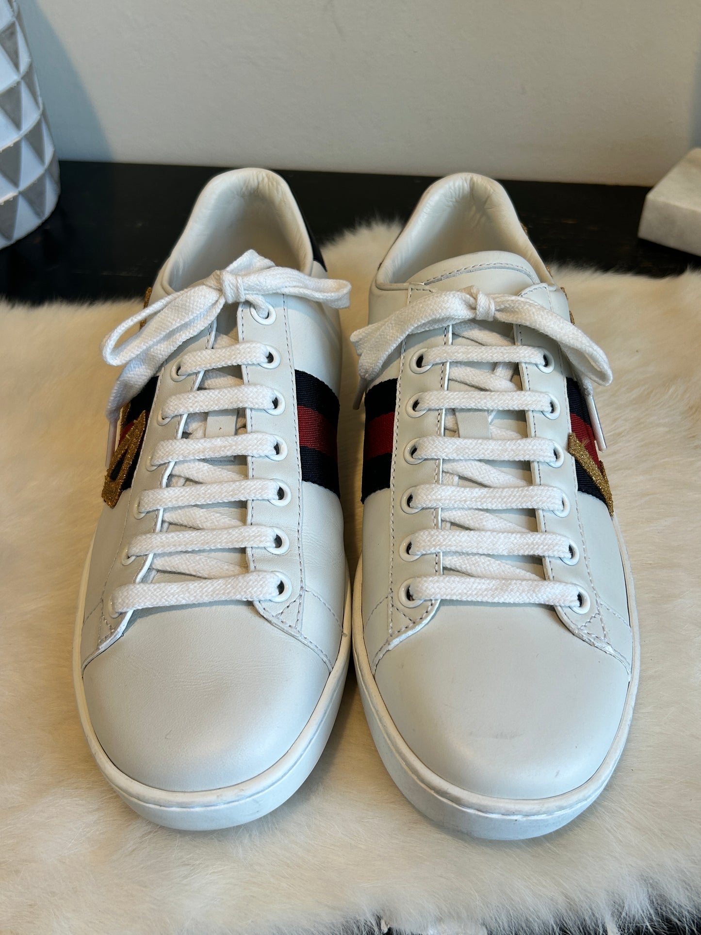 GUCCI Ace LOVED Sneakers Womens 36.5/37EU