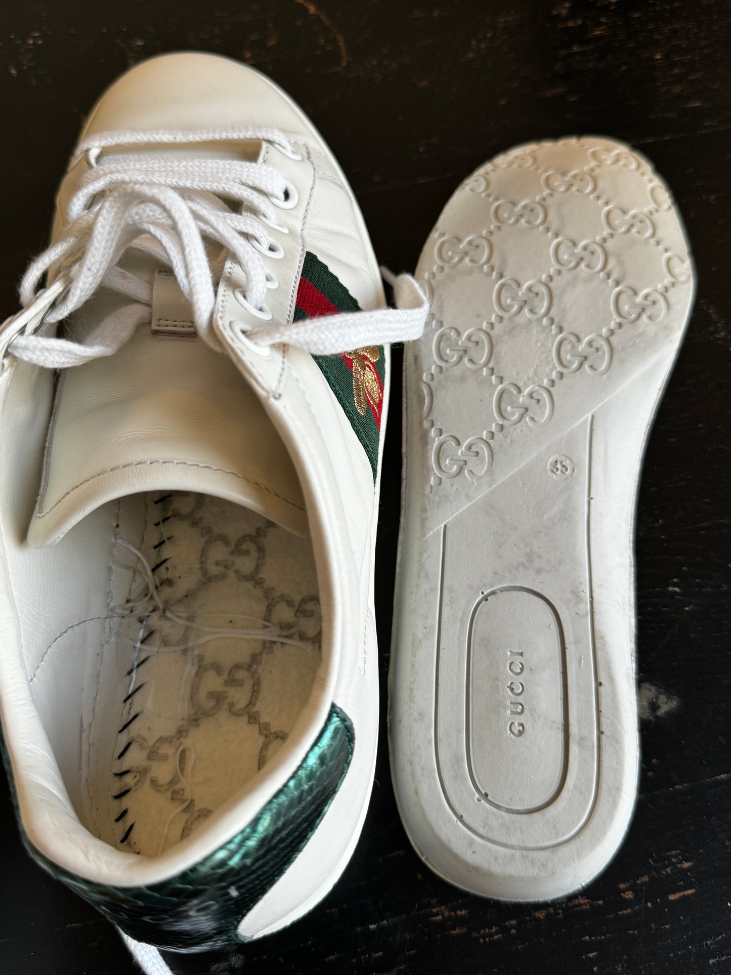 Gucci Ace Bees Sneakers Size 35EU