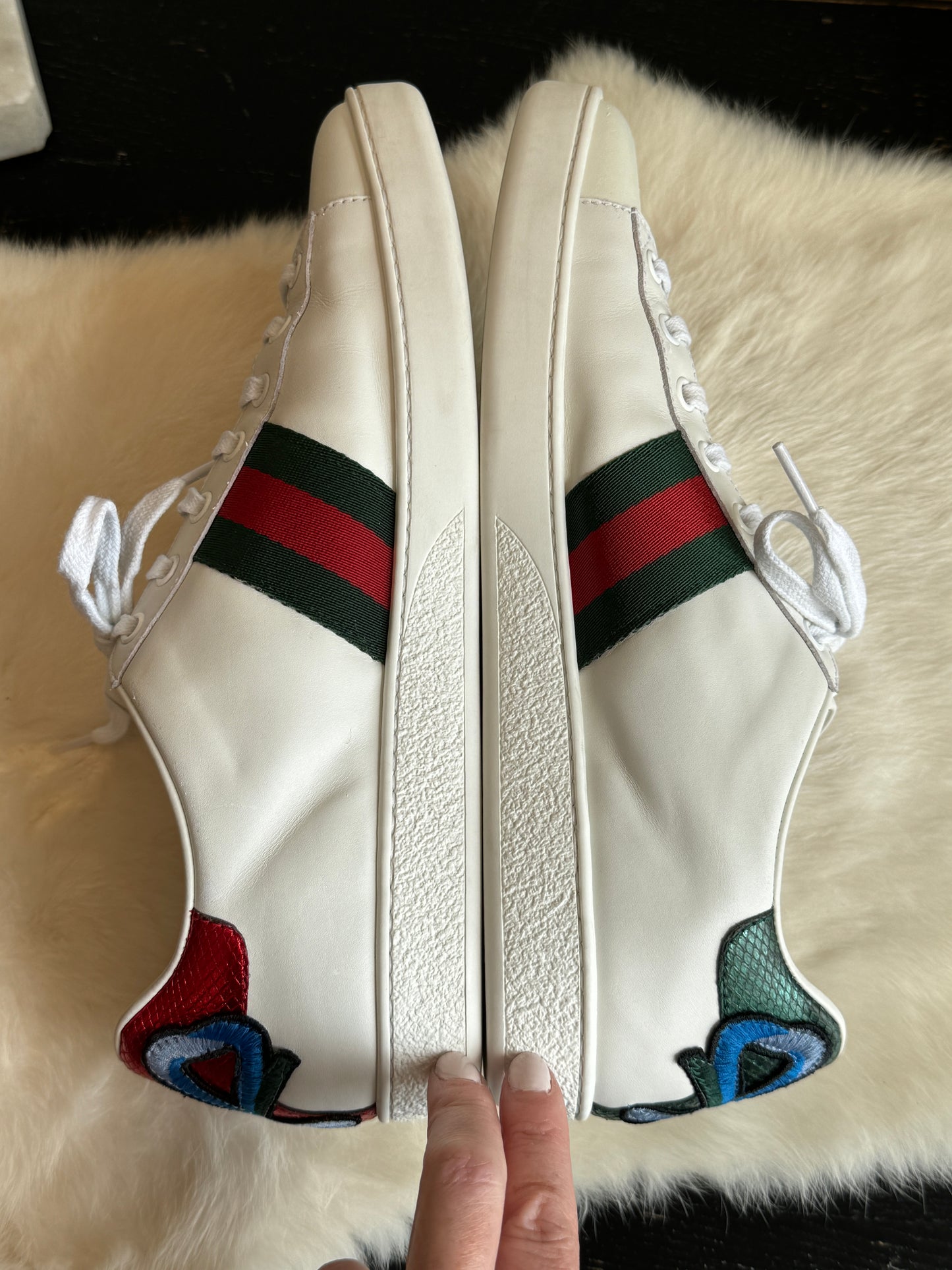 GUCCI Ace Flower Sneakers Size 40EU