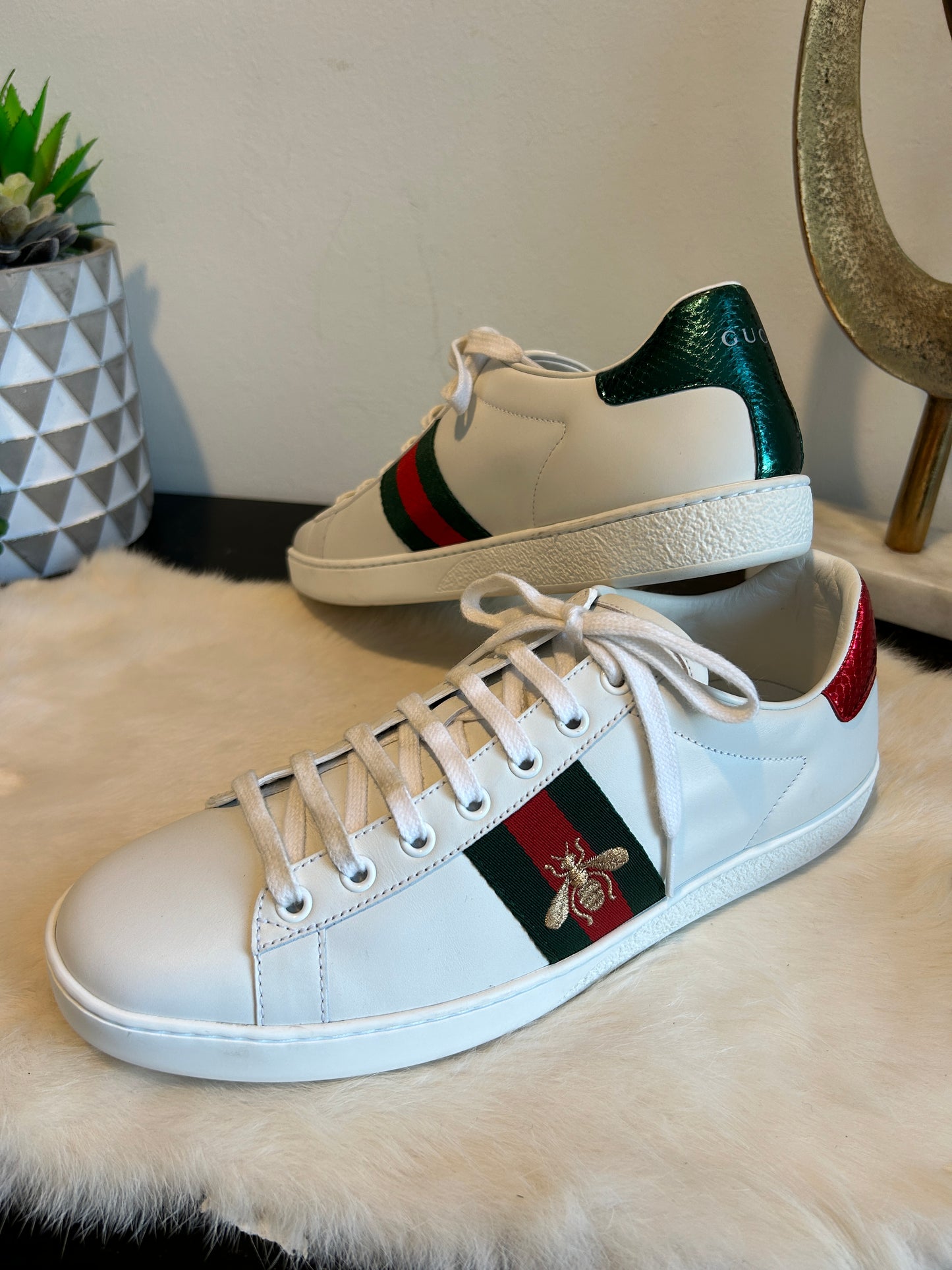 GUCCI Ace Bees Sneakers Womens 39.5/40EU