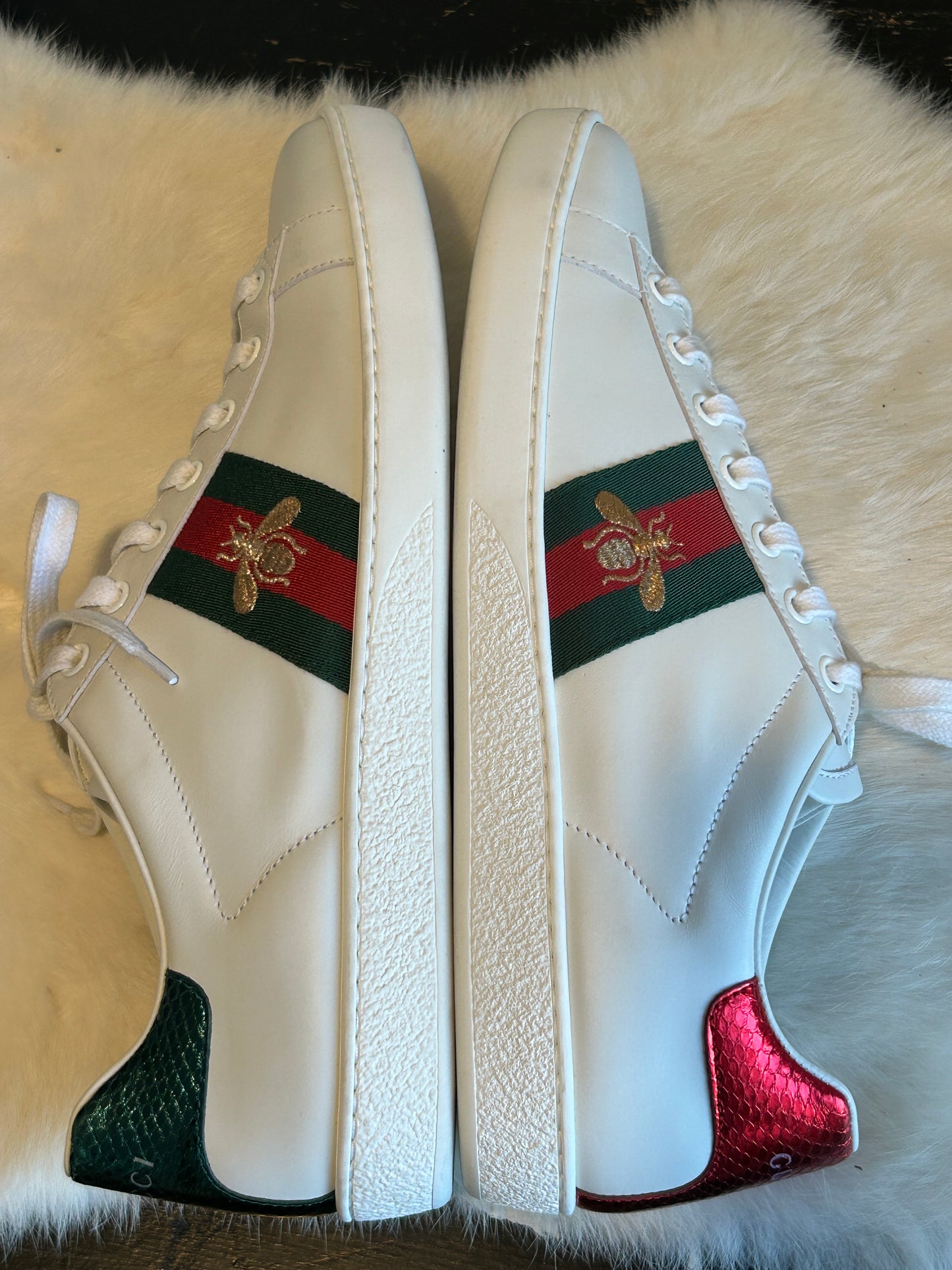 GUCCI Ace Bees Sneakers Womens 39.5/40EU