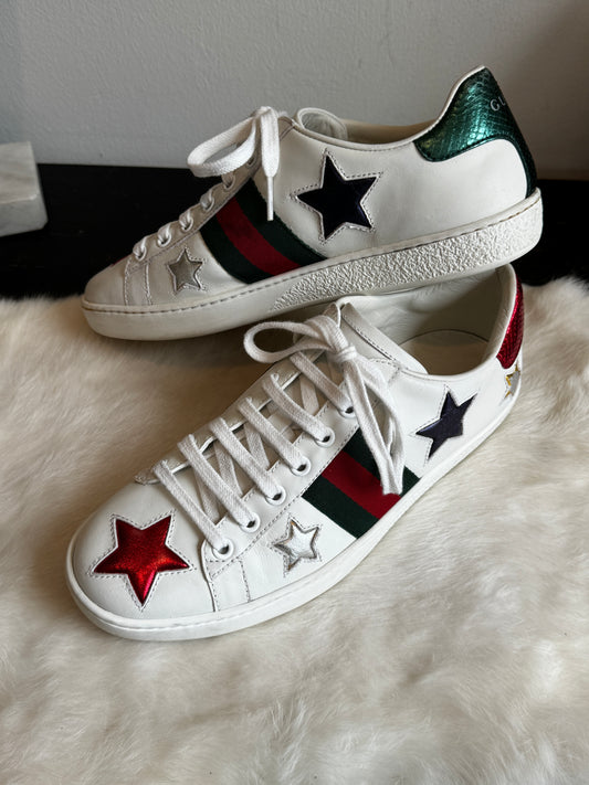 GUCCI Ace Stars Sneakers 37EU