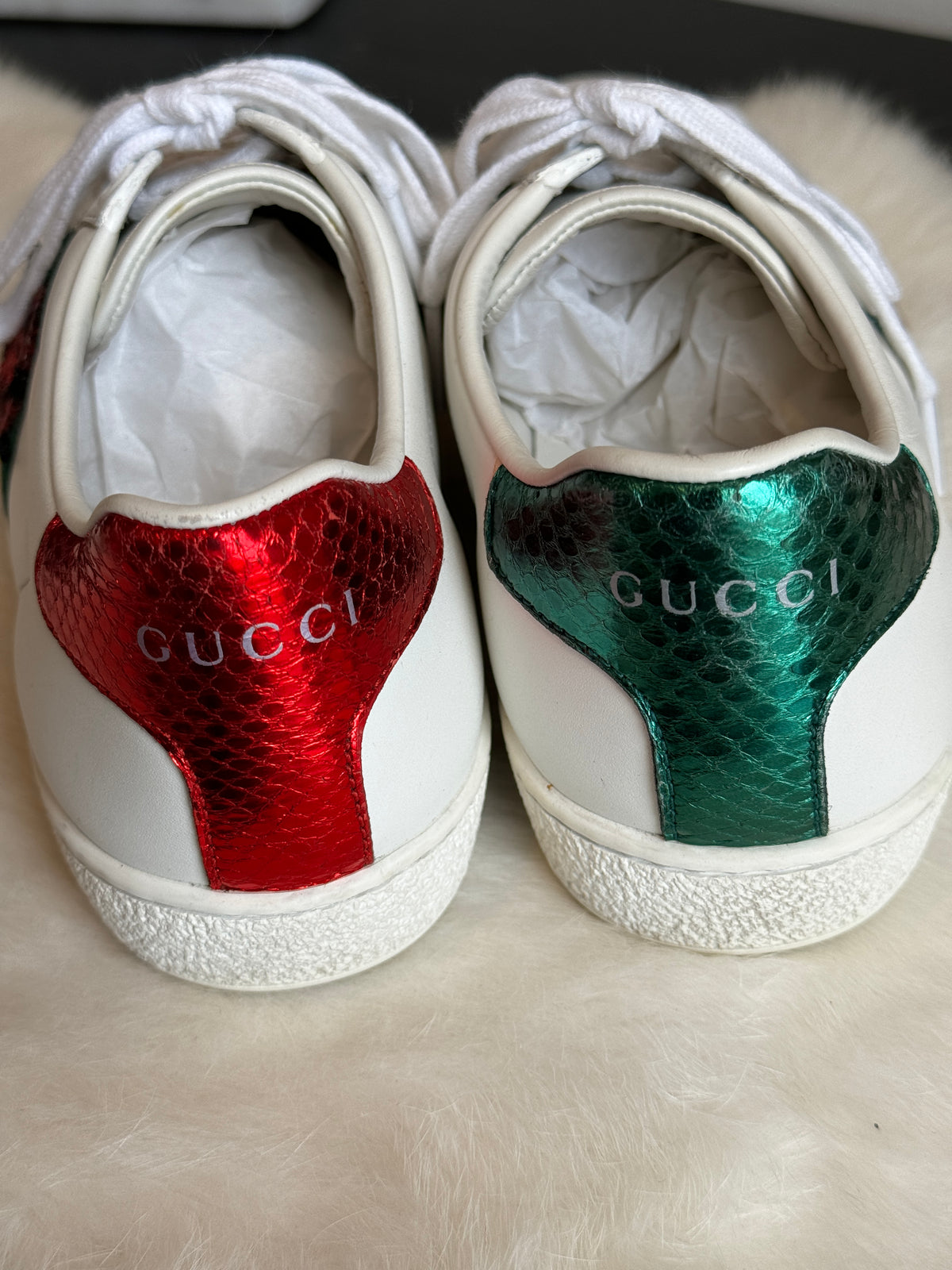 GUCCI Ace Pineapple Ladybug Women's Size 35EU