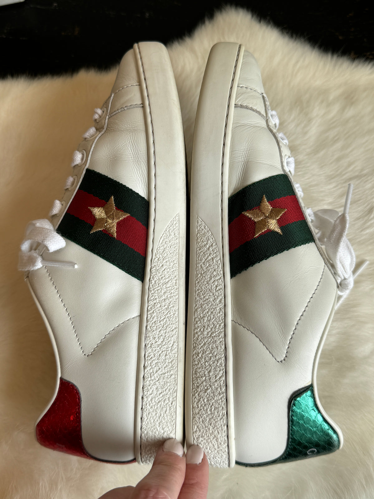 GUCCI Ace Pineapple Ladybug Women's Size 35EU